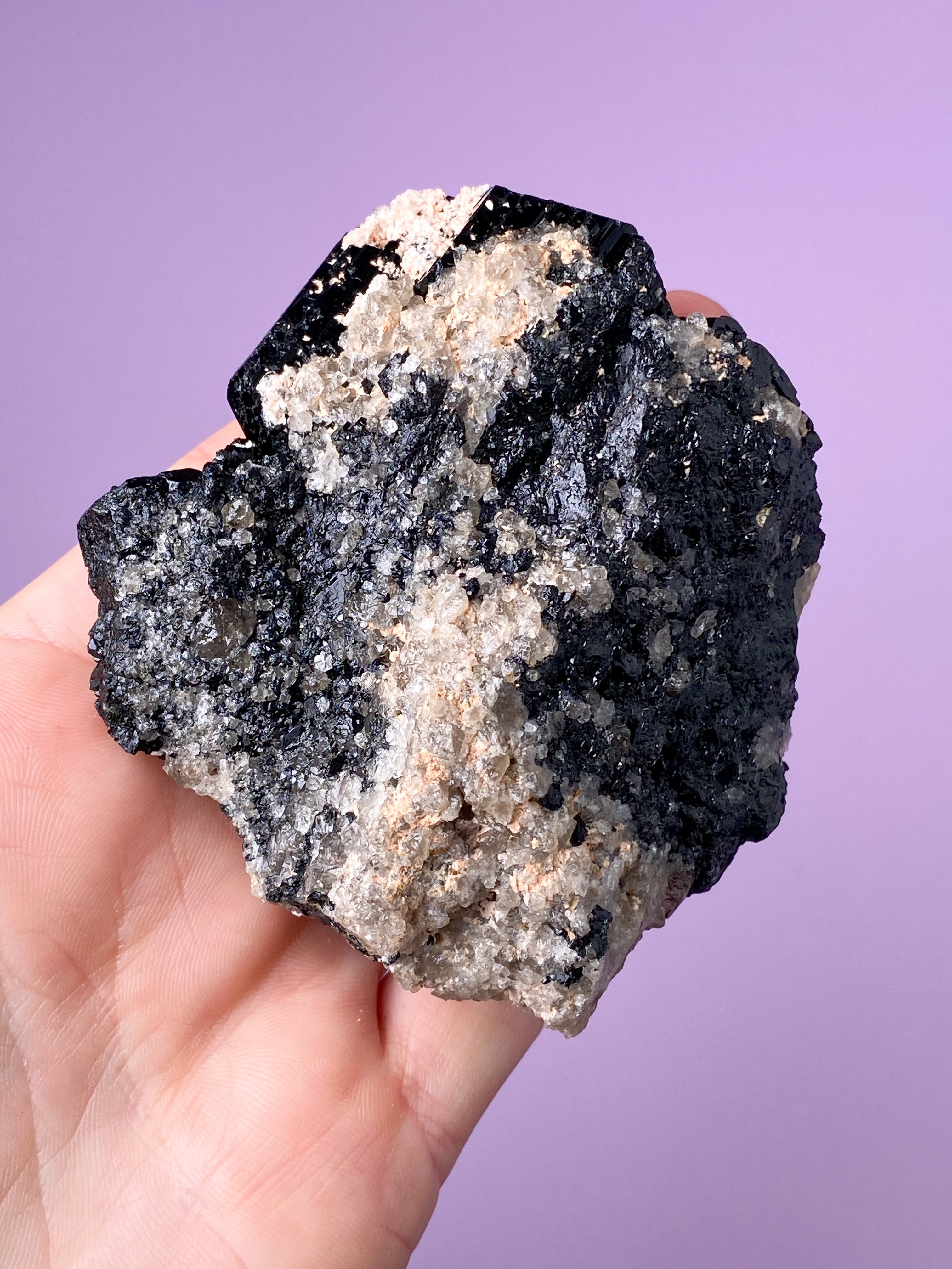 Sort Turmalin Klynge (Nr. 3)