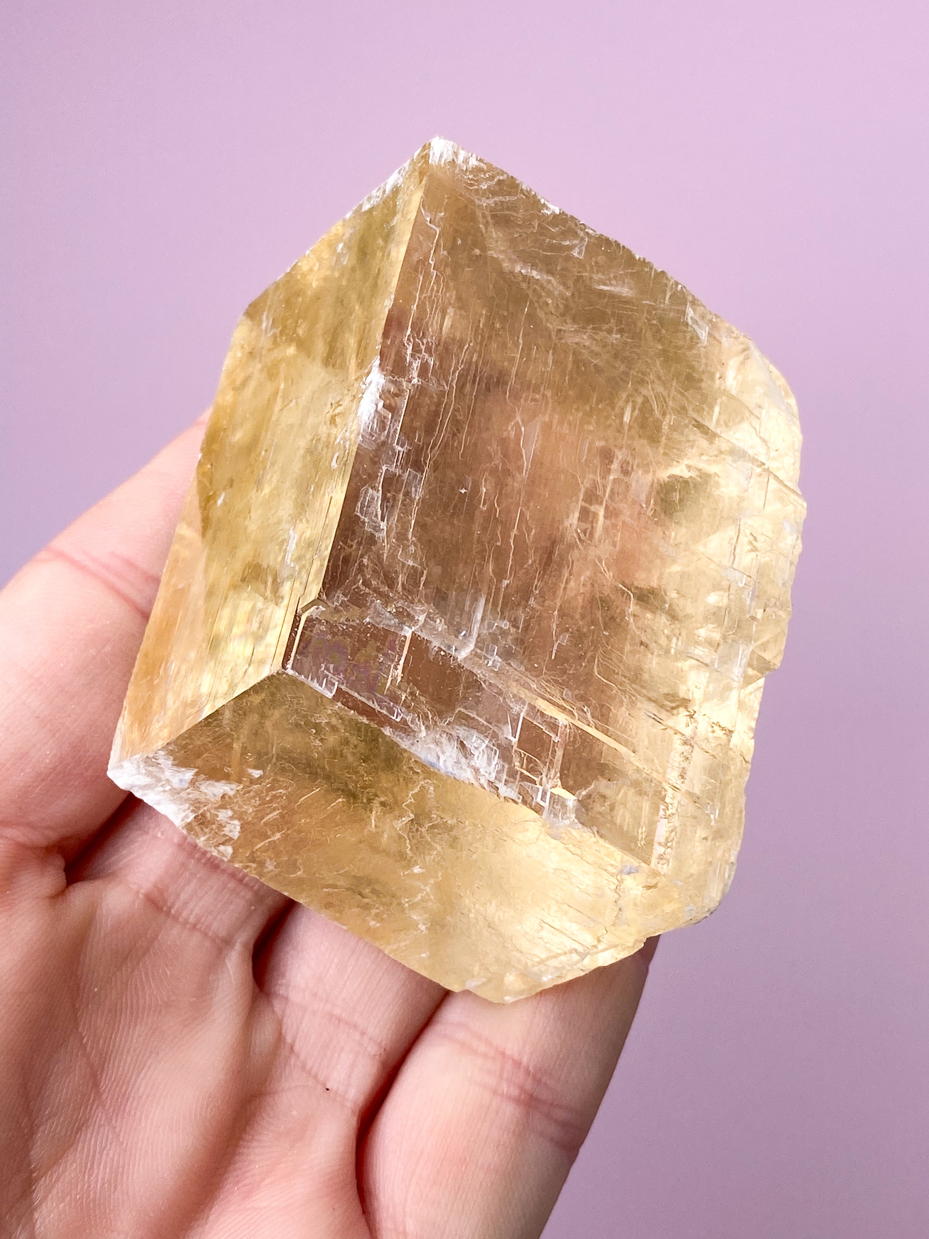 Optisk Honning Calcit (Nr. 4)