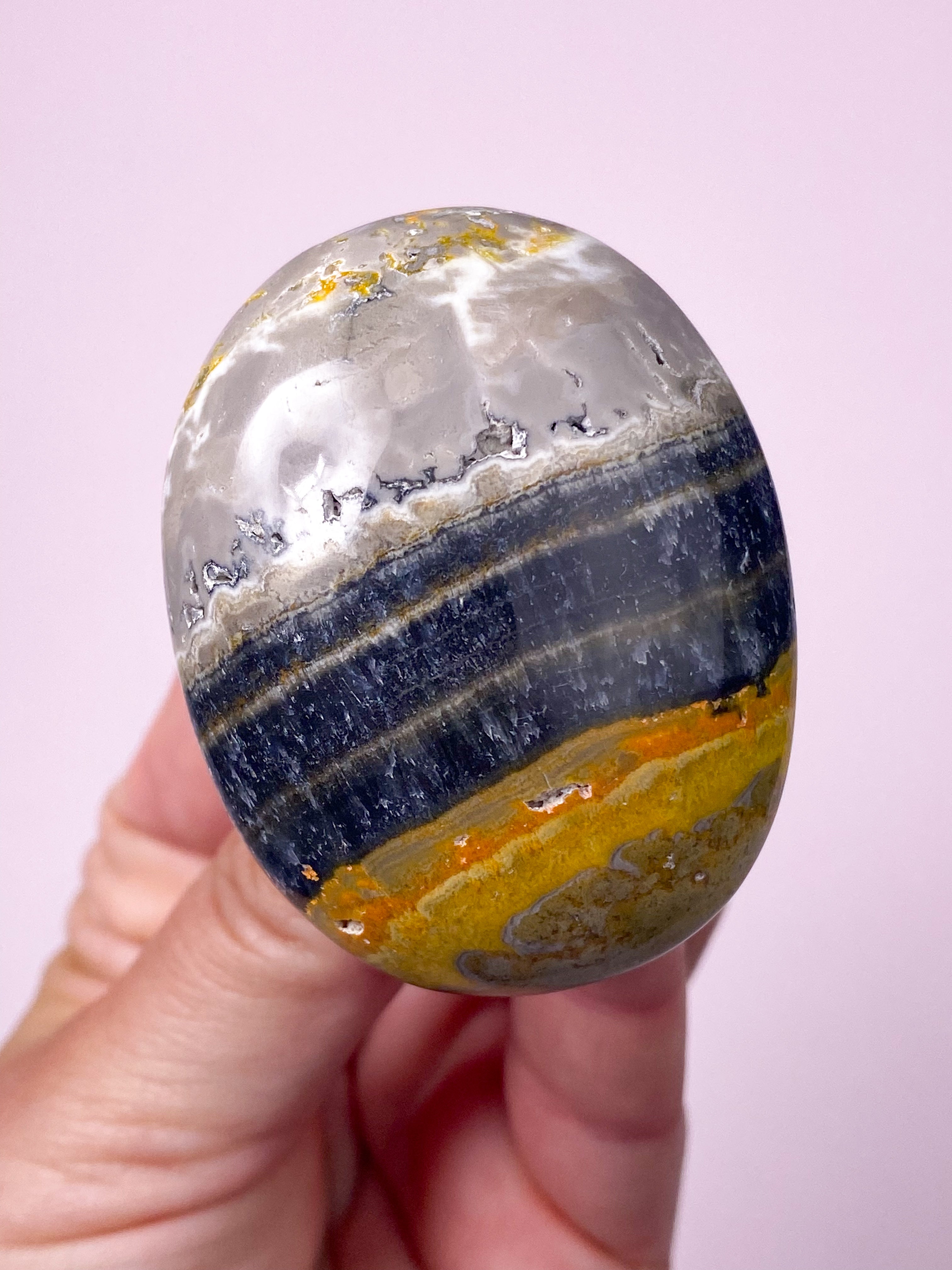 Bumble Bee Jaspis Palmstone (Nr. 3)
