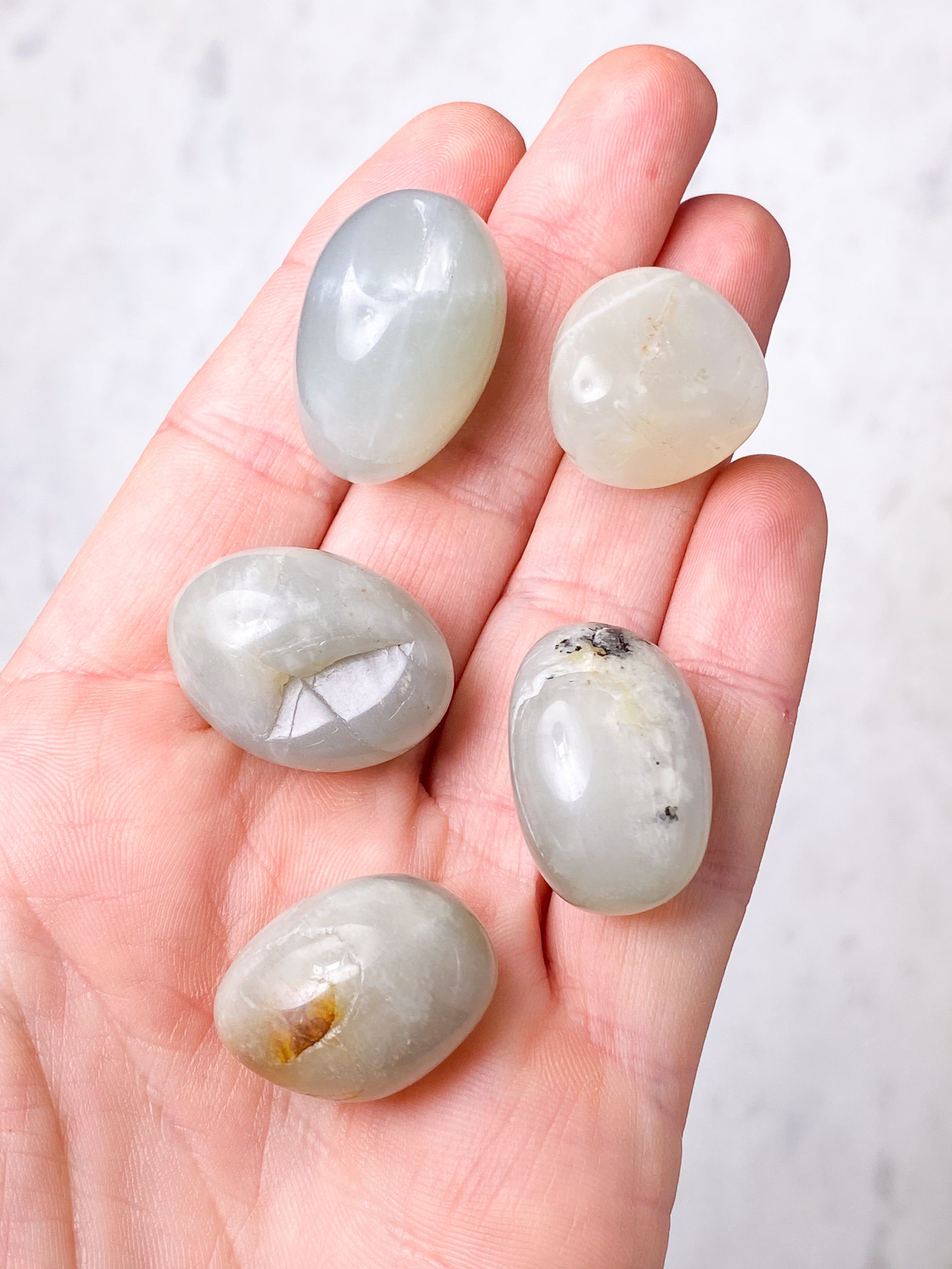 OUTLET - Grøn Månesten Lommesten