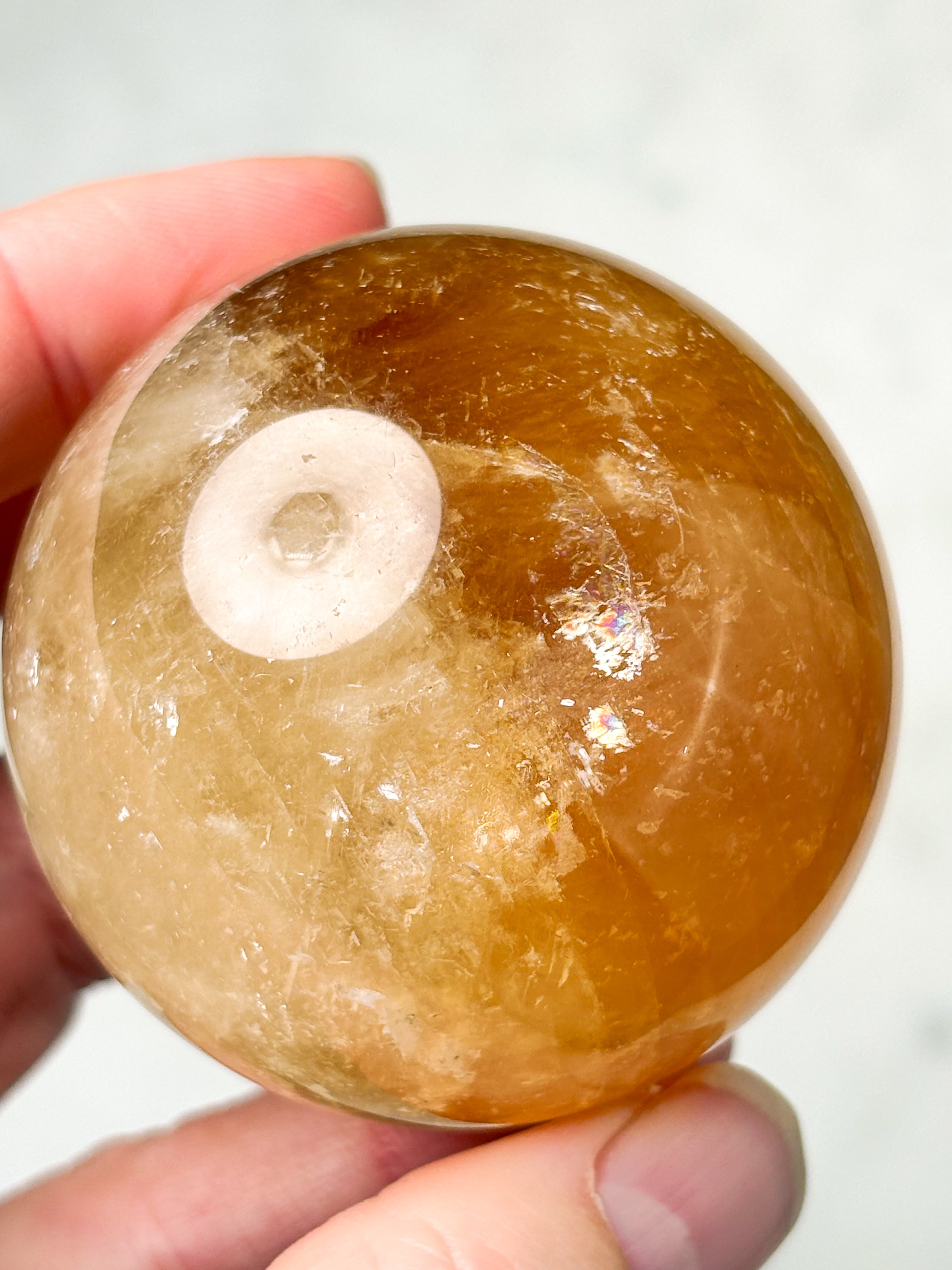 Optisk honungskalkcitkula (nr 6)