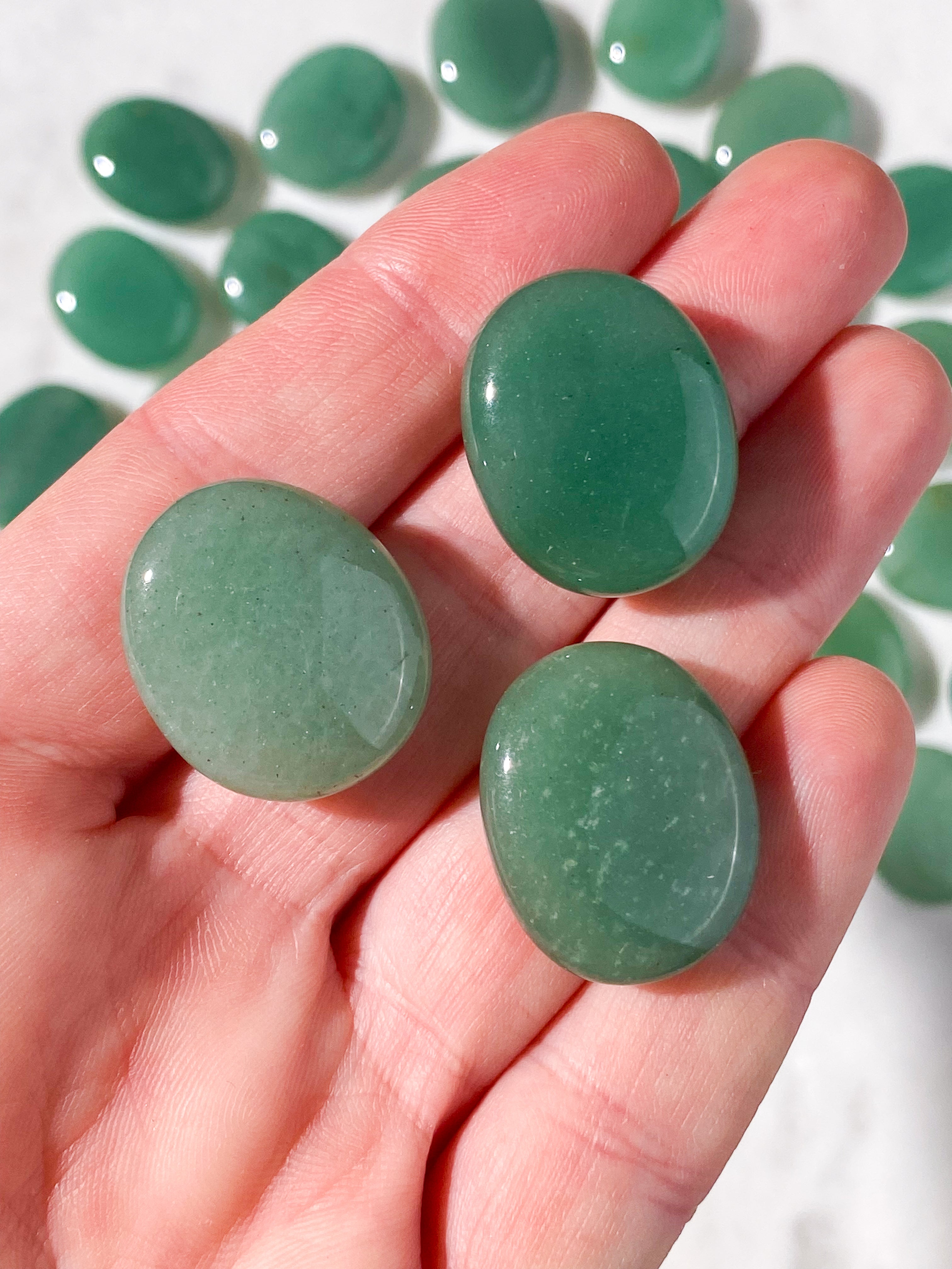 Grøn Aventurin Amulet Lommesten