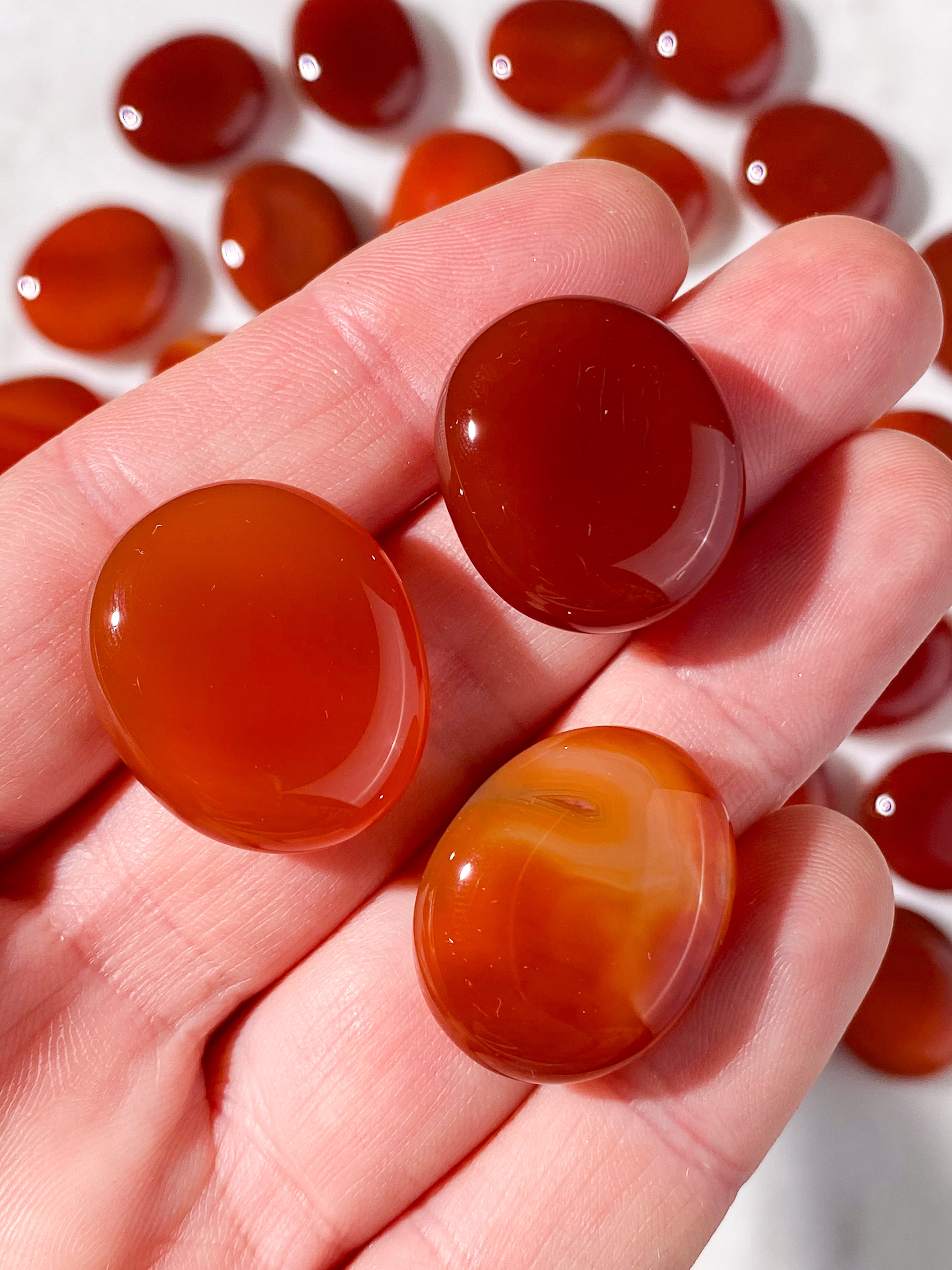 Karneol Amulet Lommesten