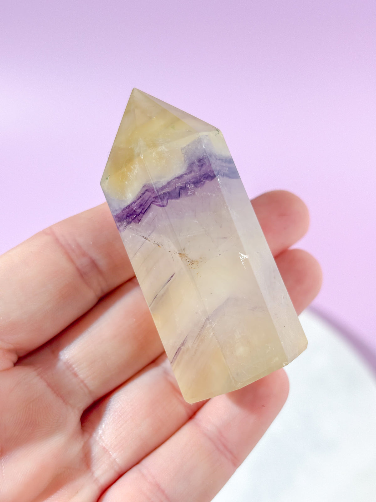 Purple Glow Fluorit Tårn (Nr. 11)