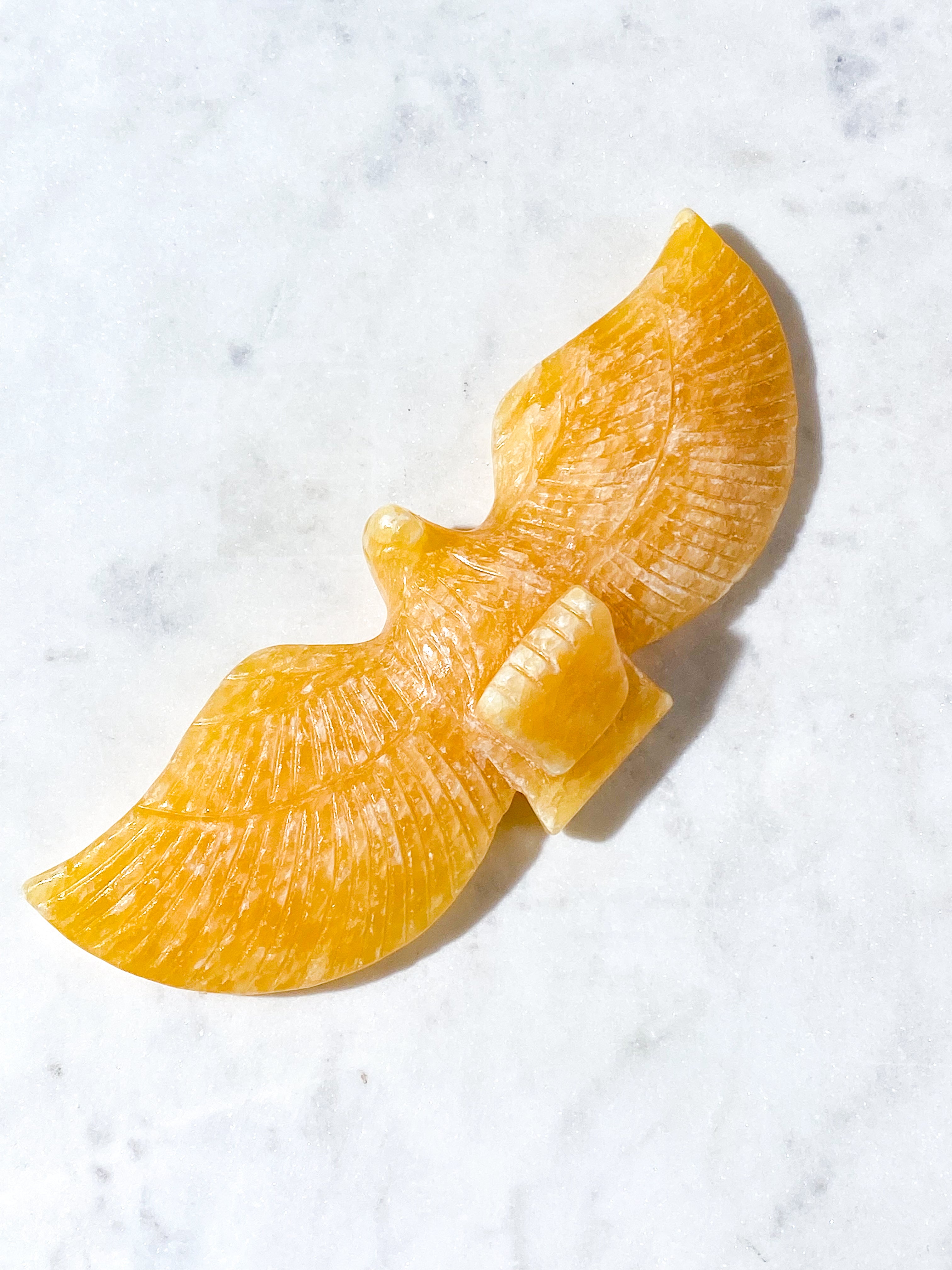Orange Calcit Ørn (Nr. 1)