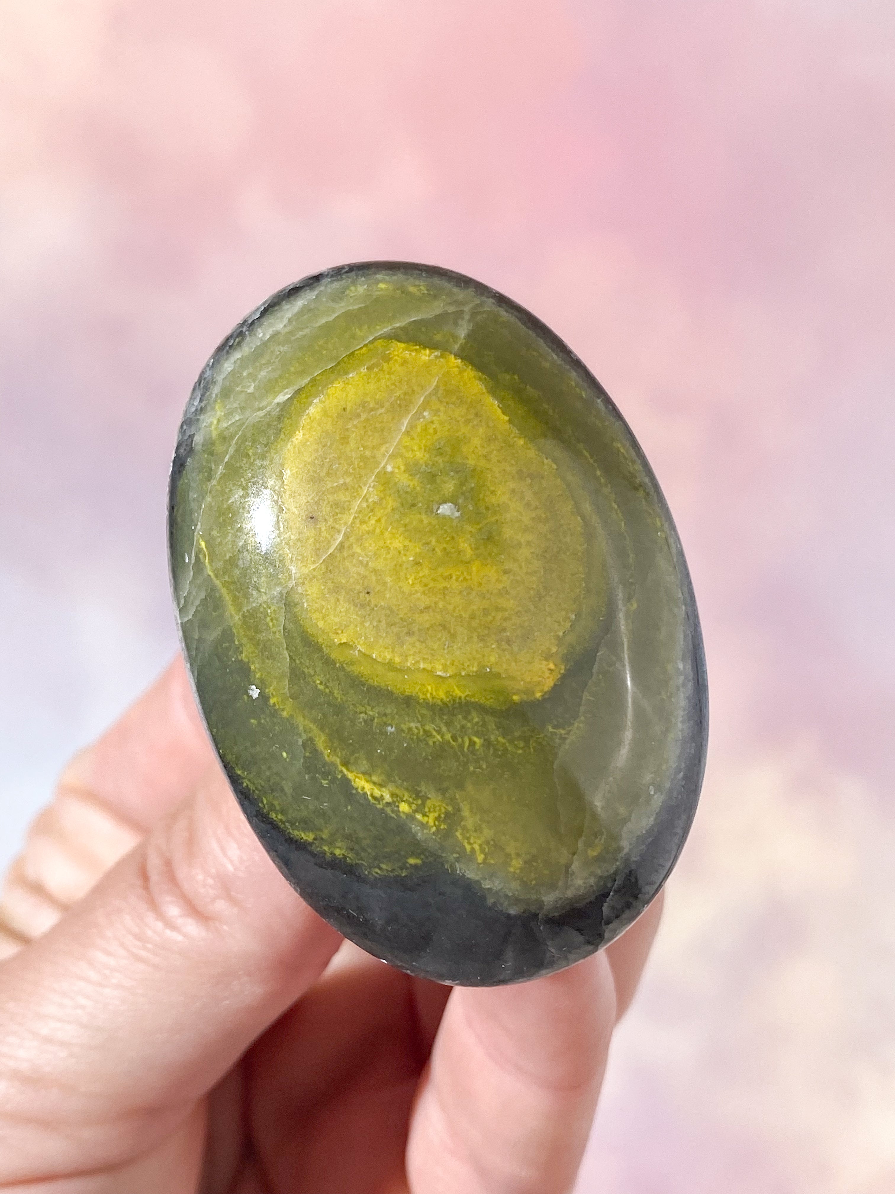 Bumble Bee Calcit Palmstone (Nr. 10)