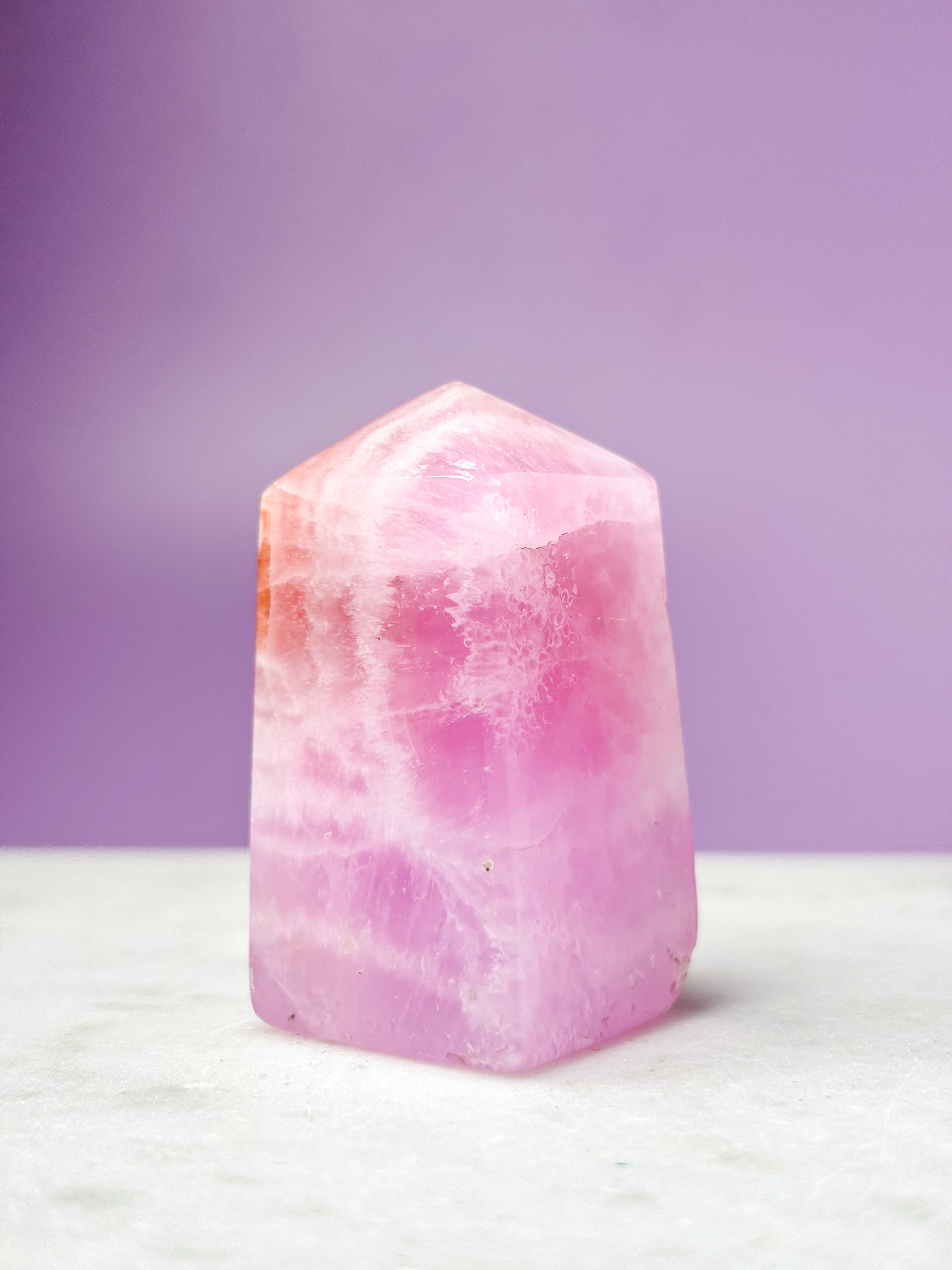 Pink Aragonit Tårn (Nr. 3)