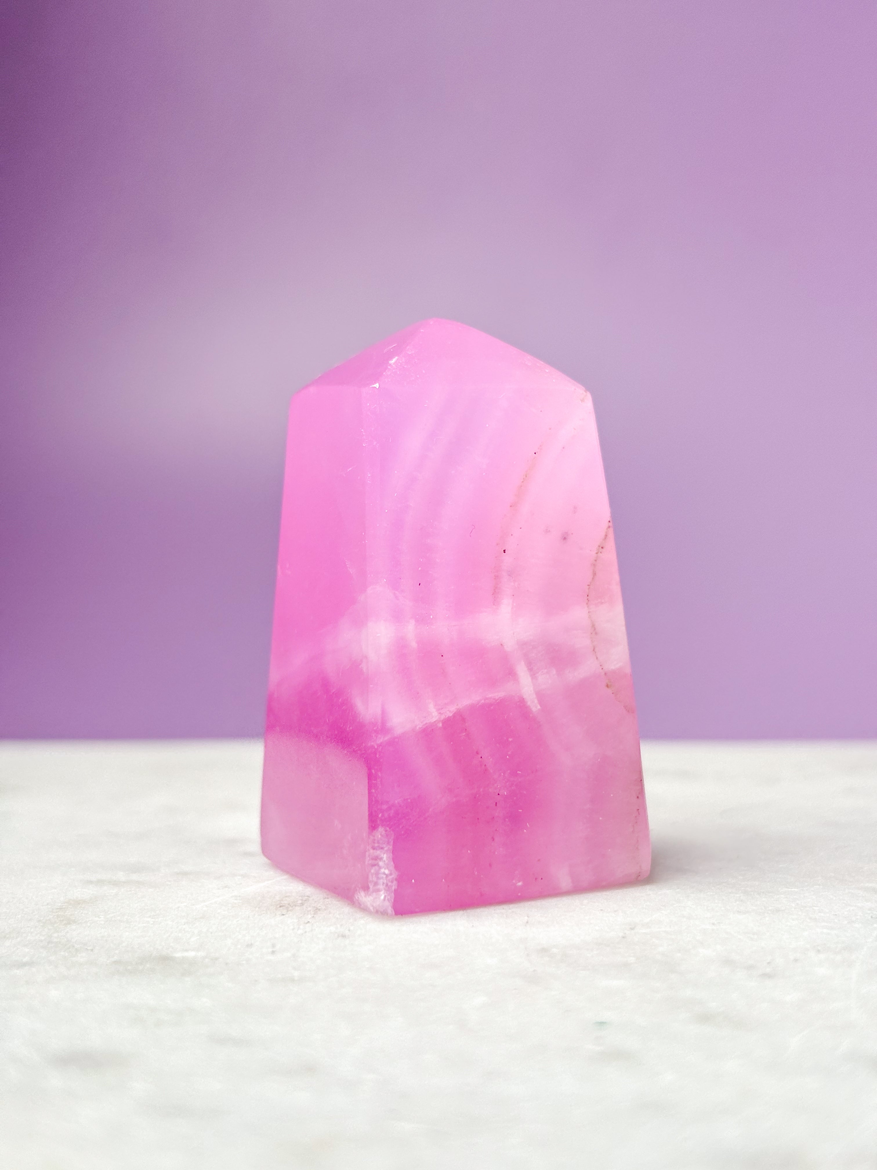 Pink Aragonit Tårn (Nr. 5)