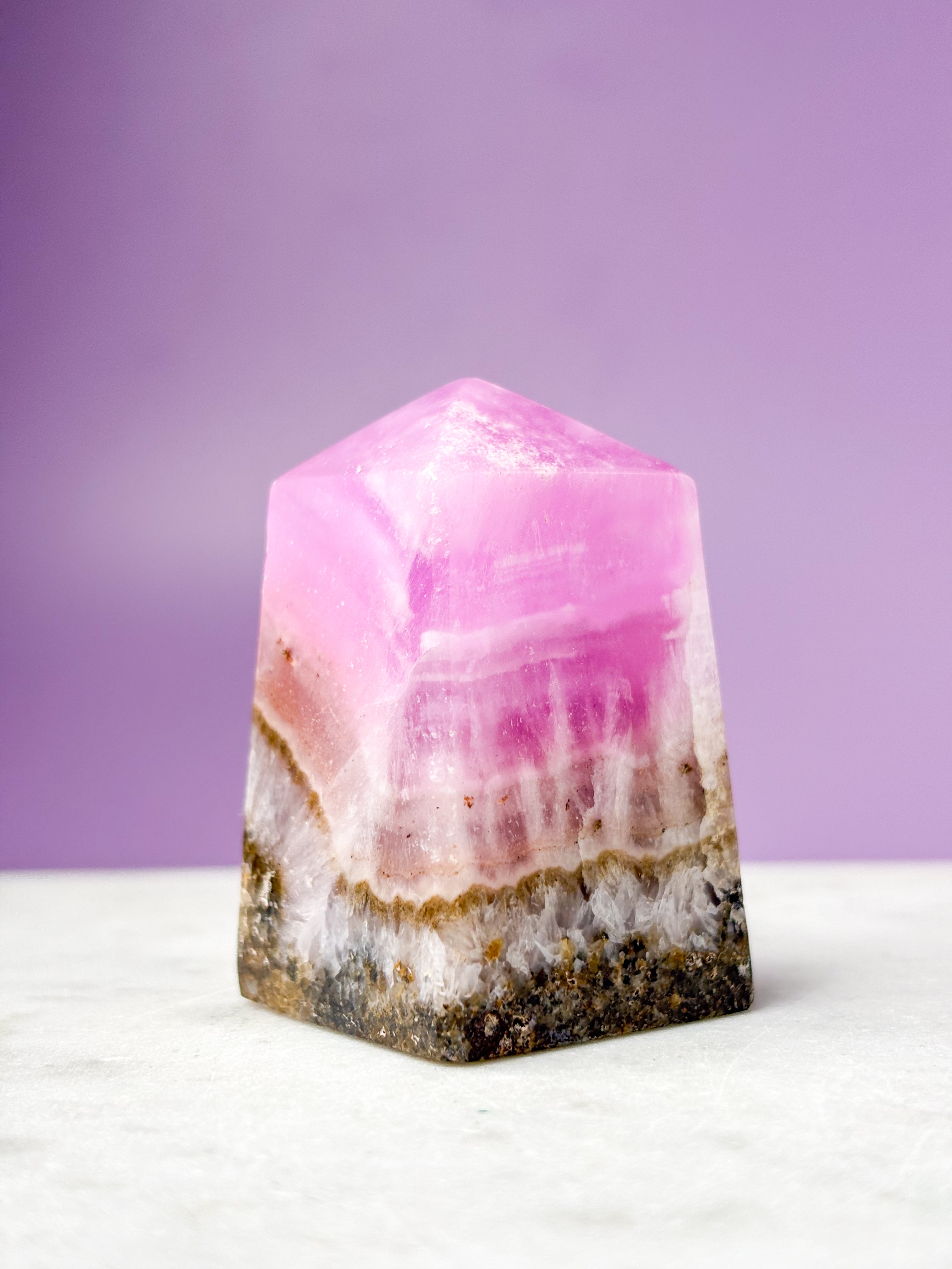 Pink Aragonit Tårn (Nr. 7)