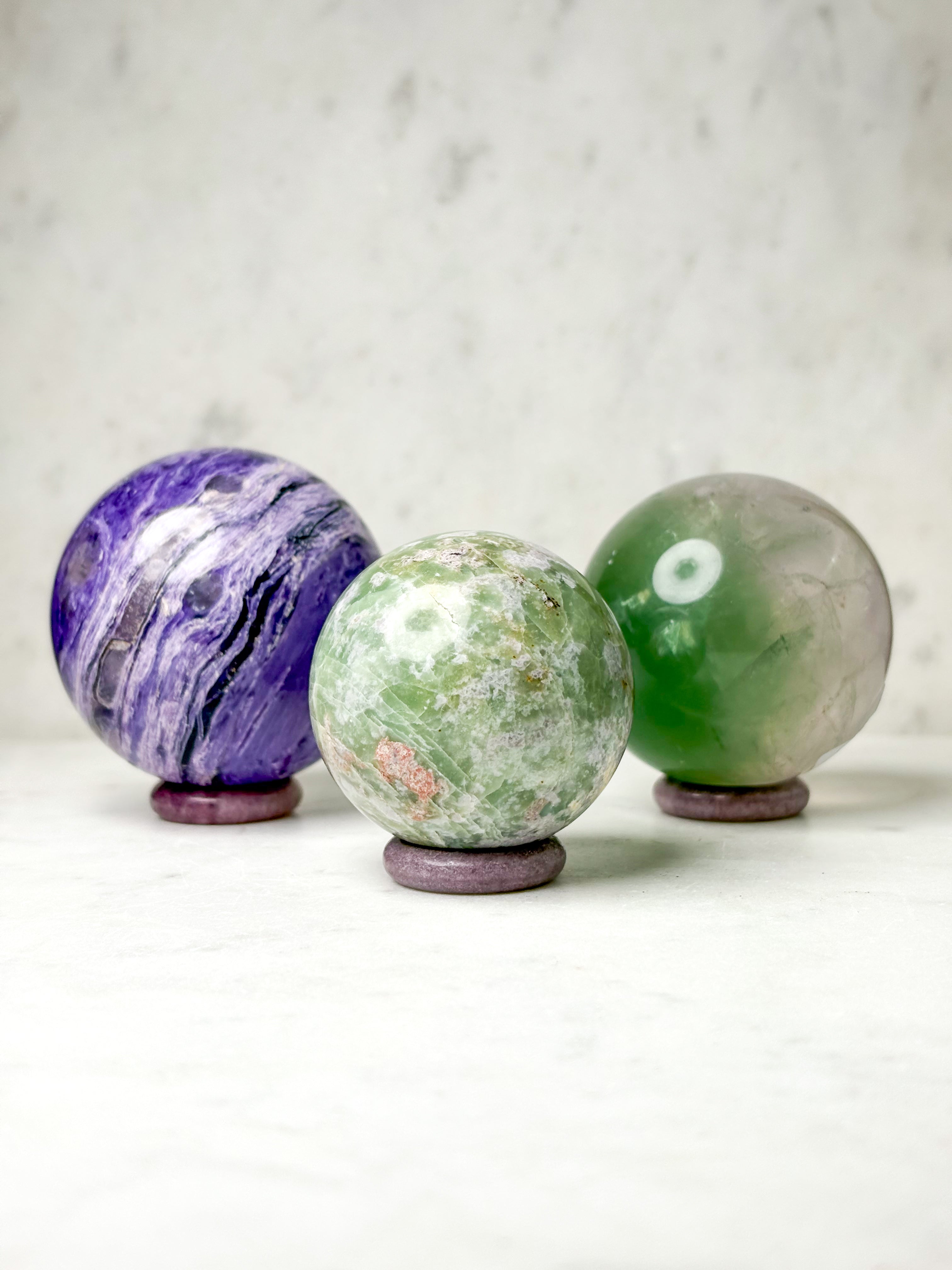 Lepidolit Kugleholder