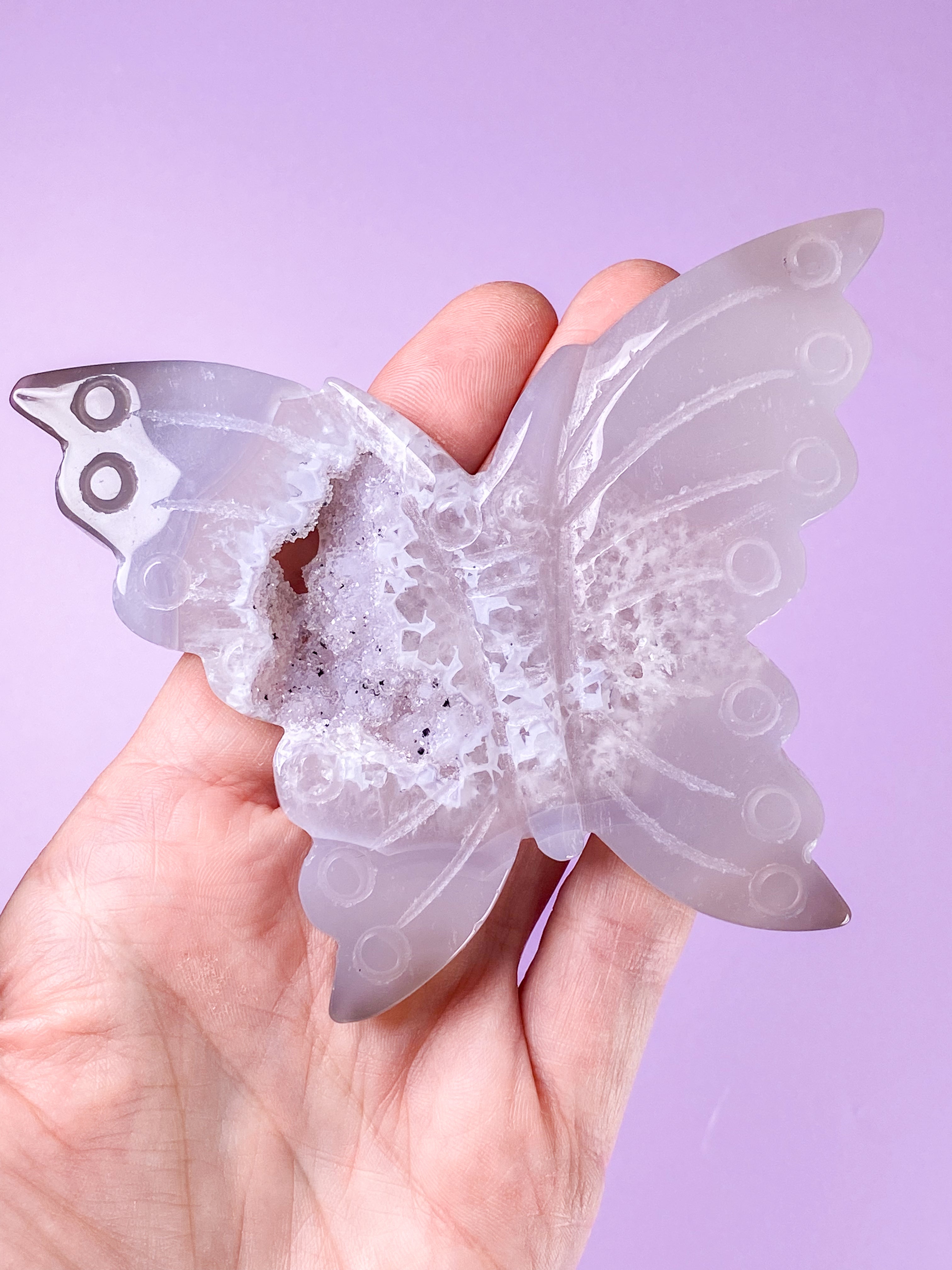 Druzy Agat Sommerfugl (Nr. 6)