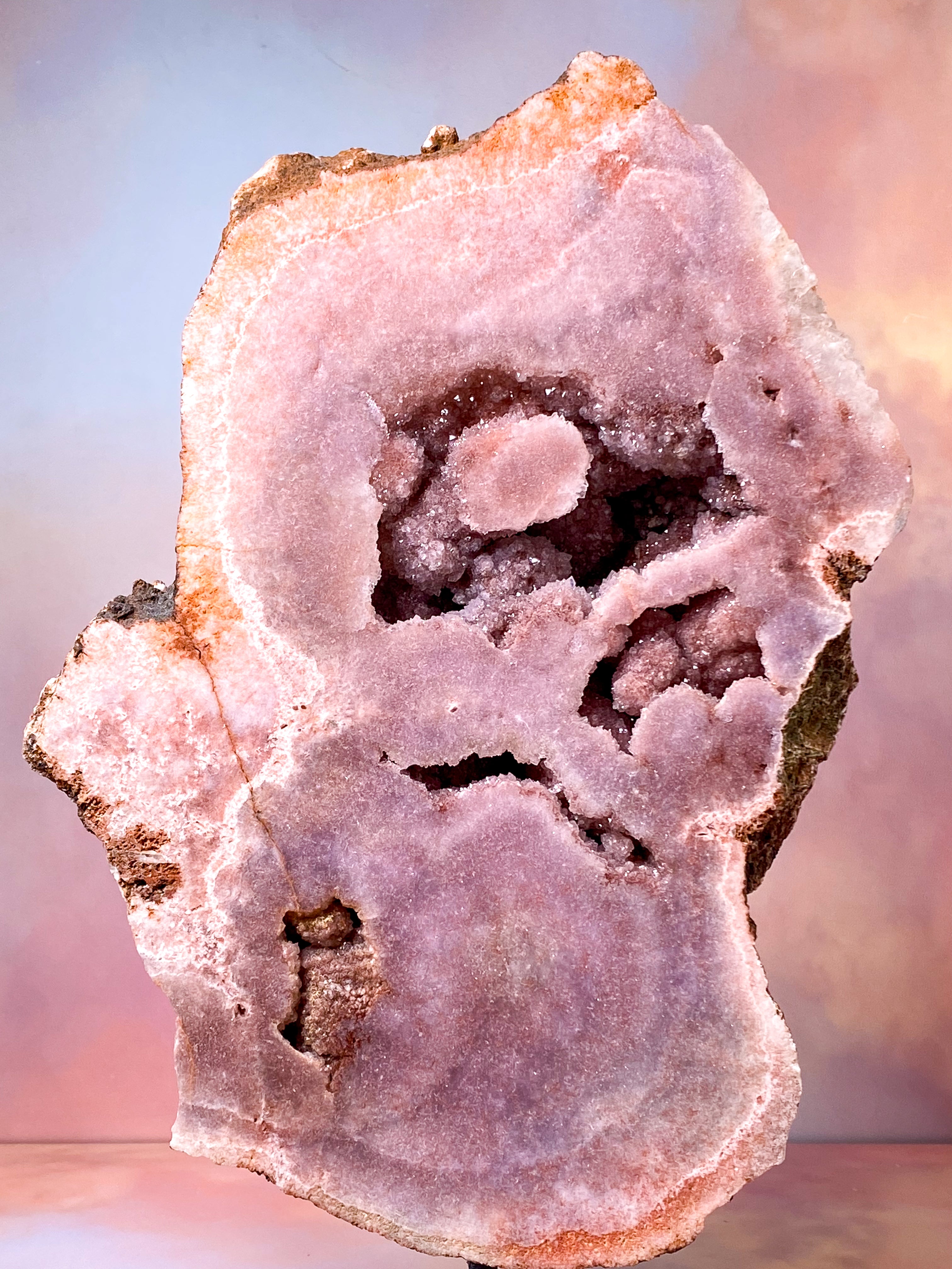 Kæmpe Pink Ametyst På Fod (Nr. 1)