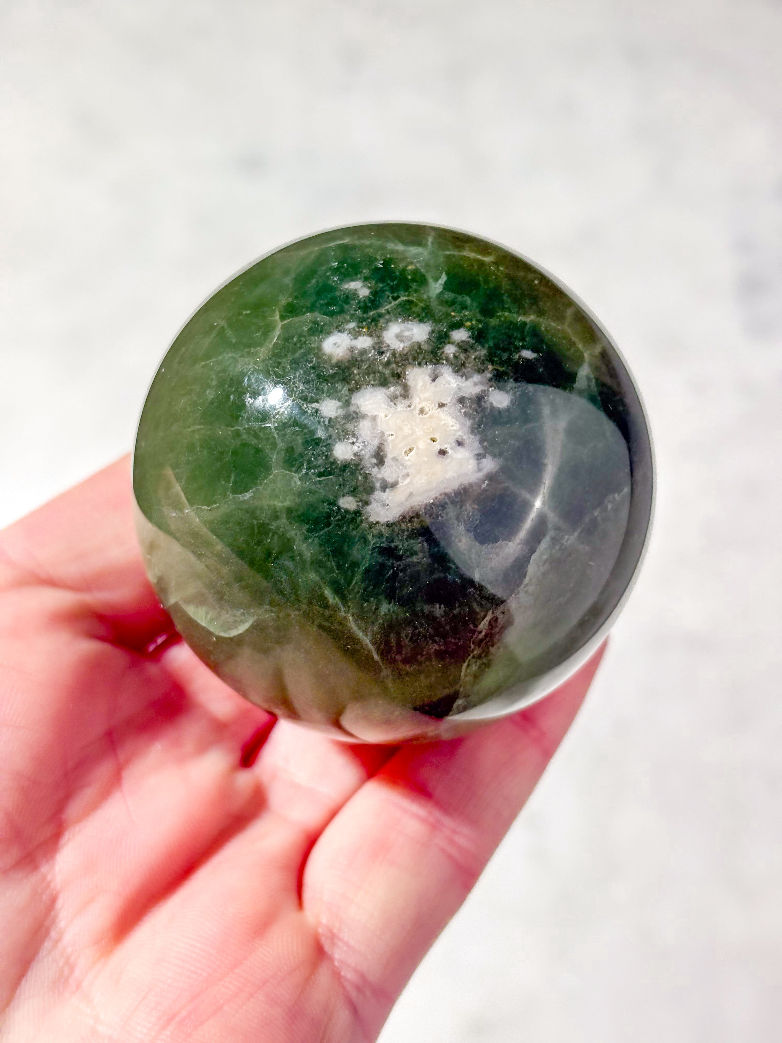 Mango Fluorit Kugle (Nr. 15)