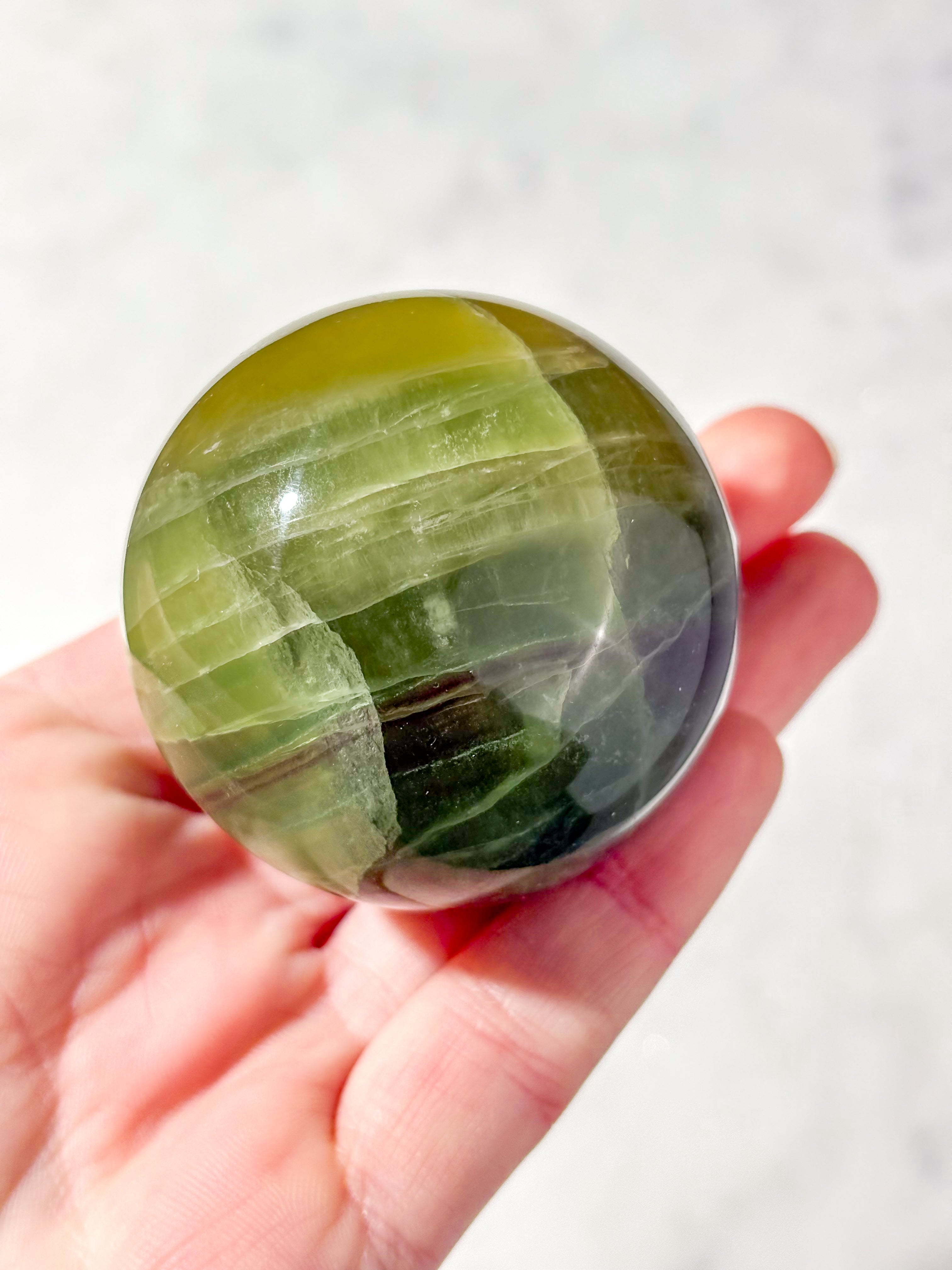 Mango Fluorit Kugle (Nr. 18)