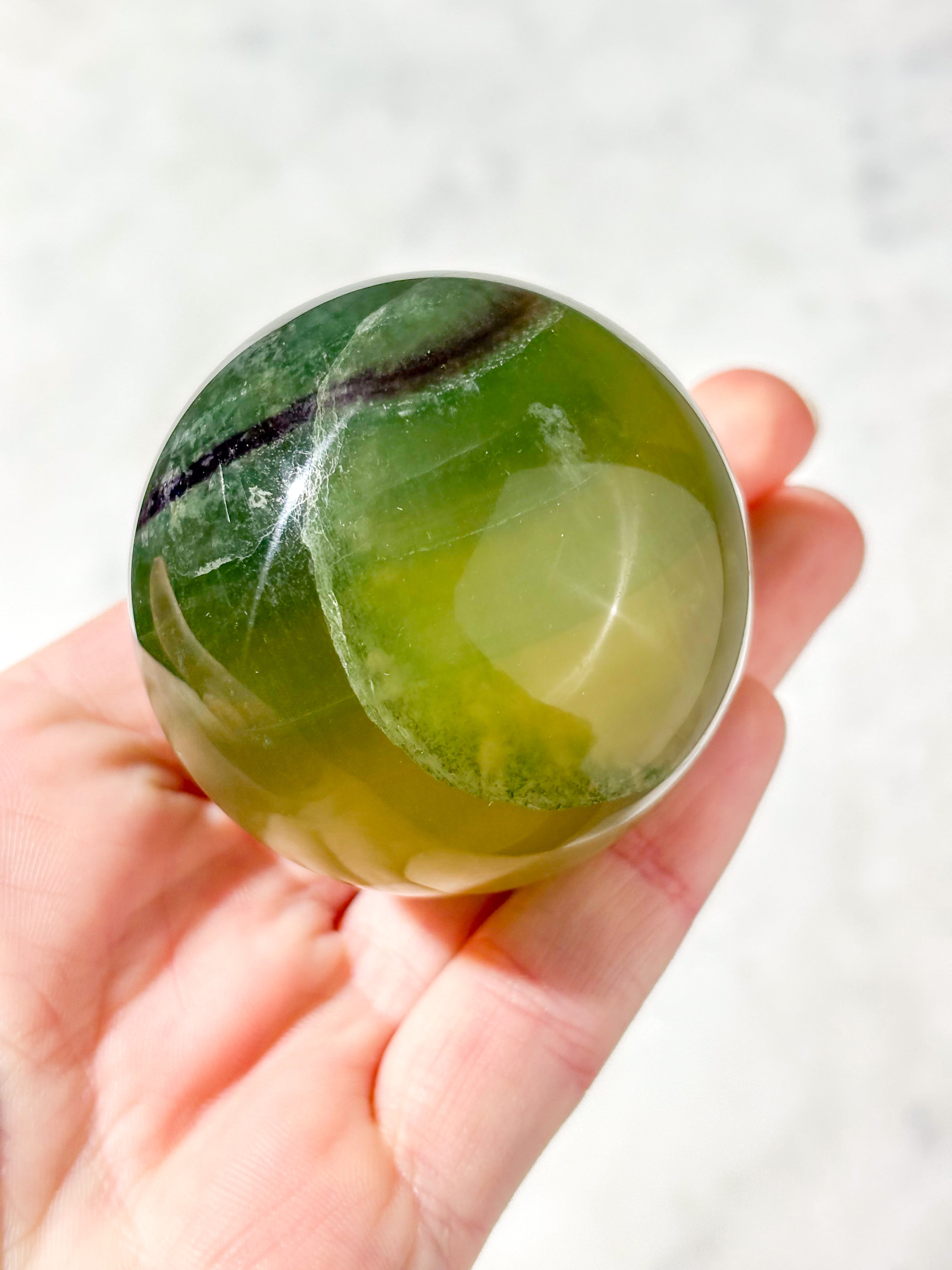 Mango Fluorit Kugle (Nr. 17)