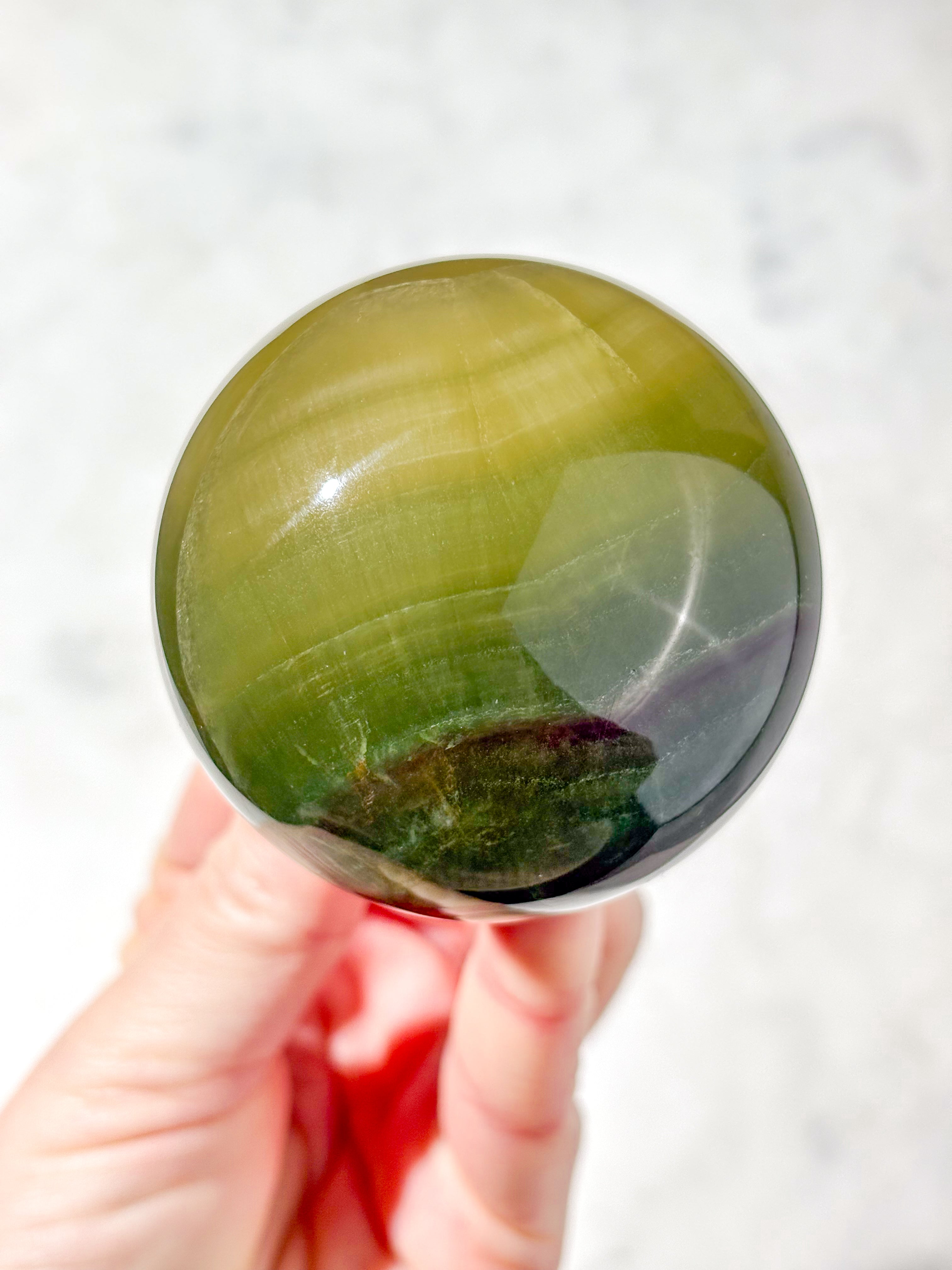 Mango Fluorit Kugle (Nr. 20)