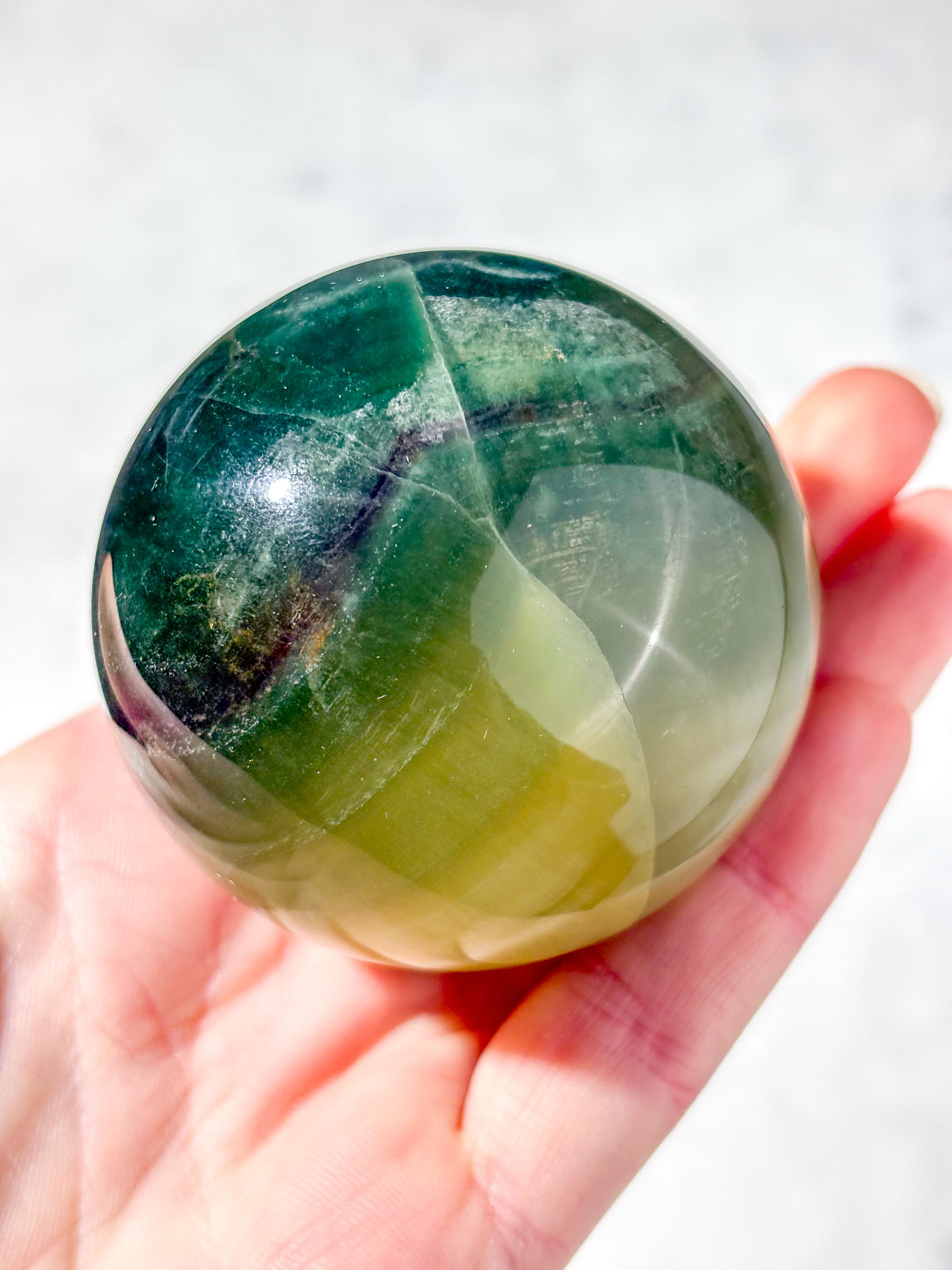 Mango Fluorit Kugle (Nr. 20)