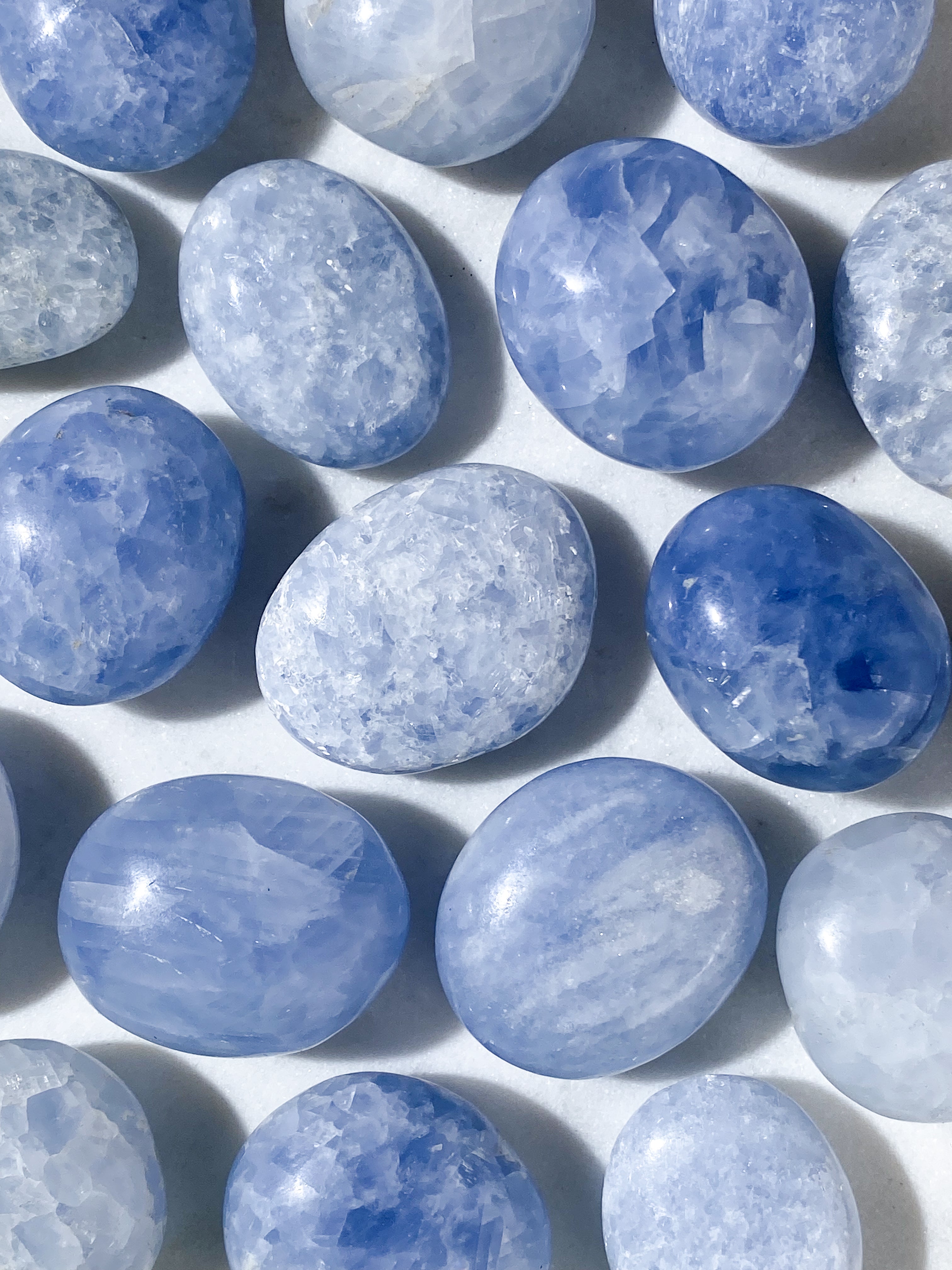 Blue Calcite Pocket Stone