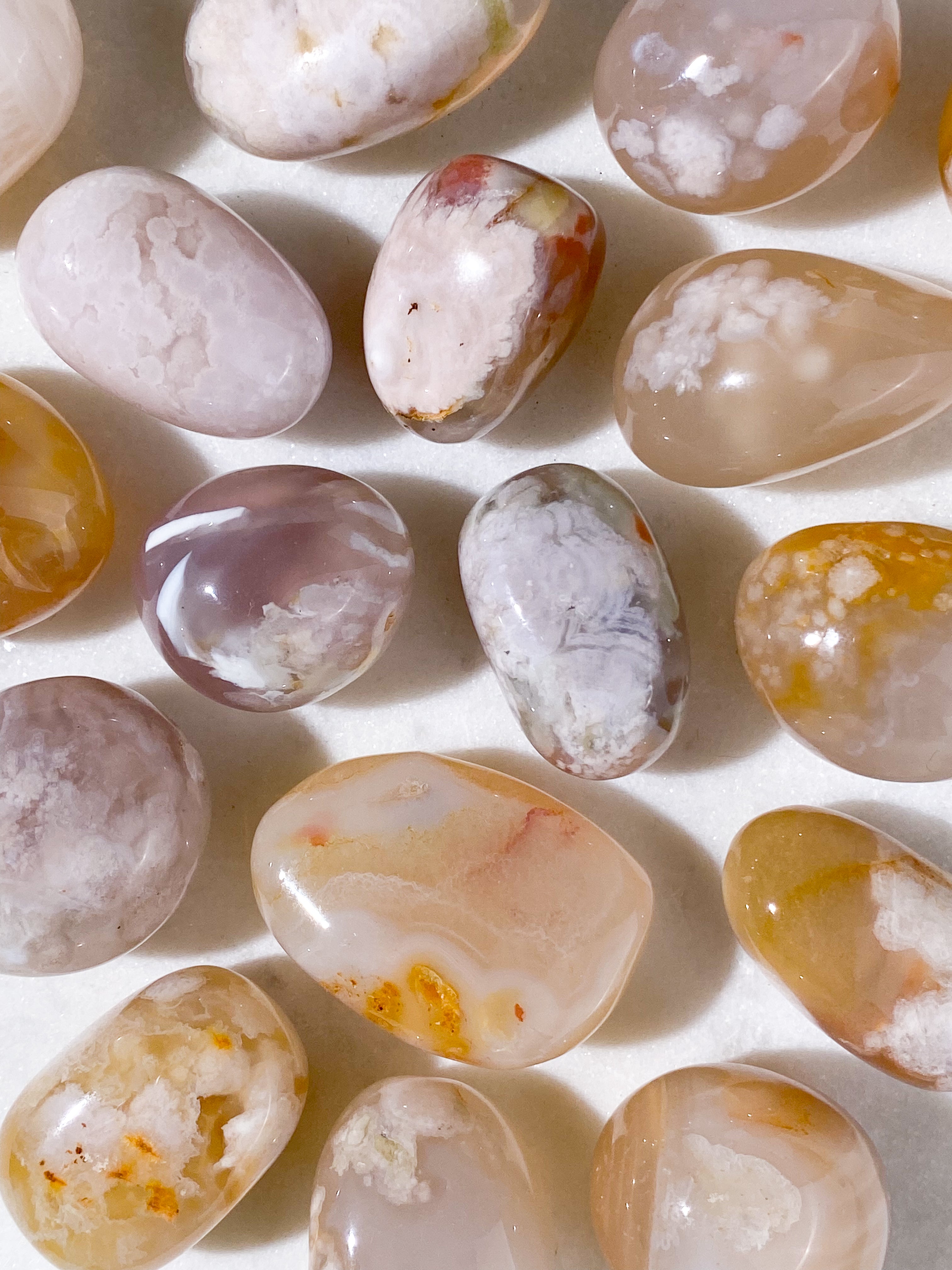 Flowers Agate Polished