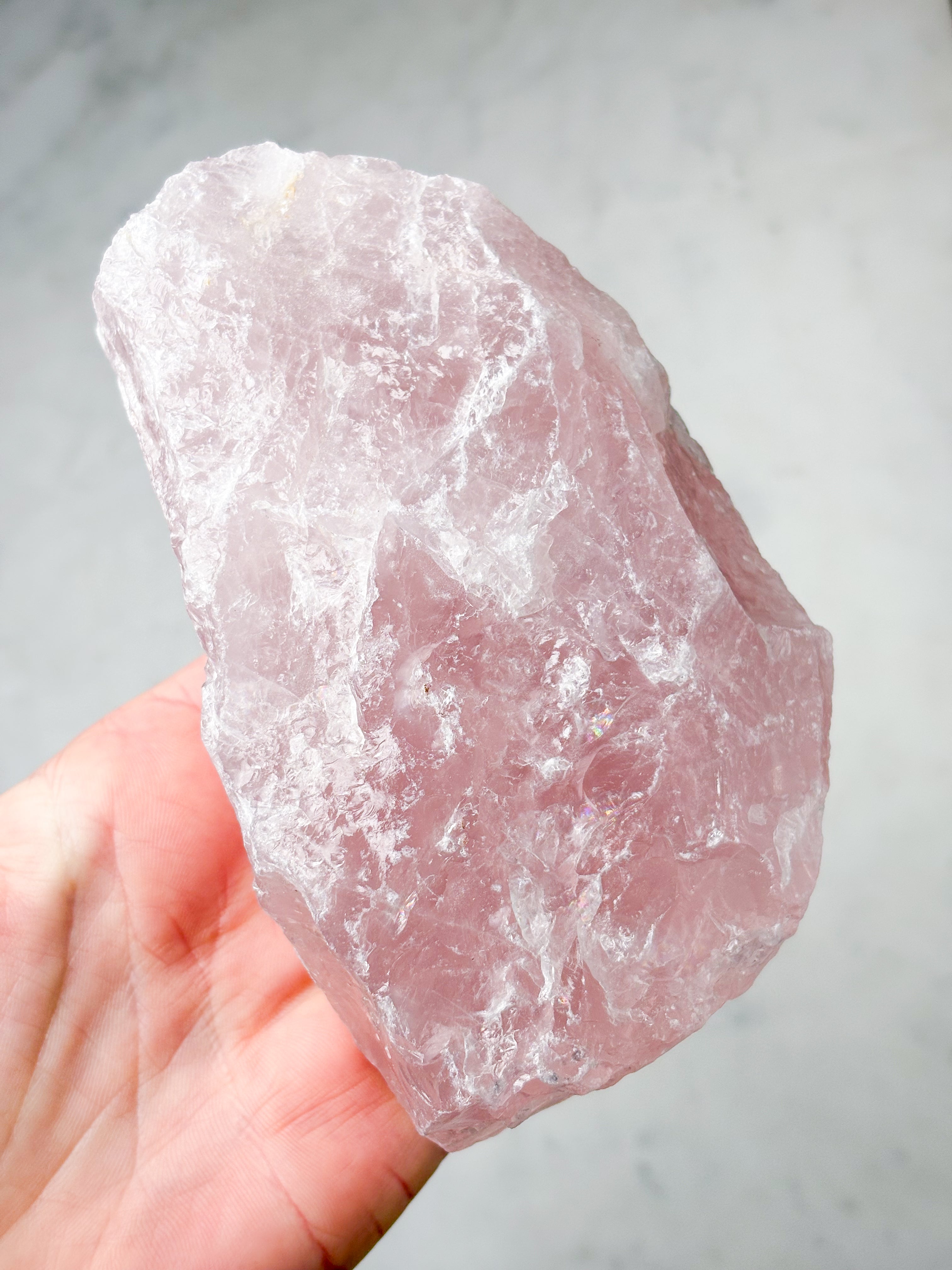 Kæmpe Rosakvarts Rå (Nr. 1)