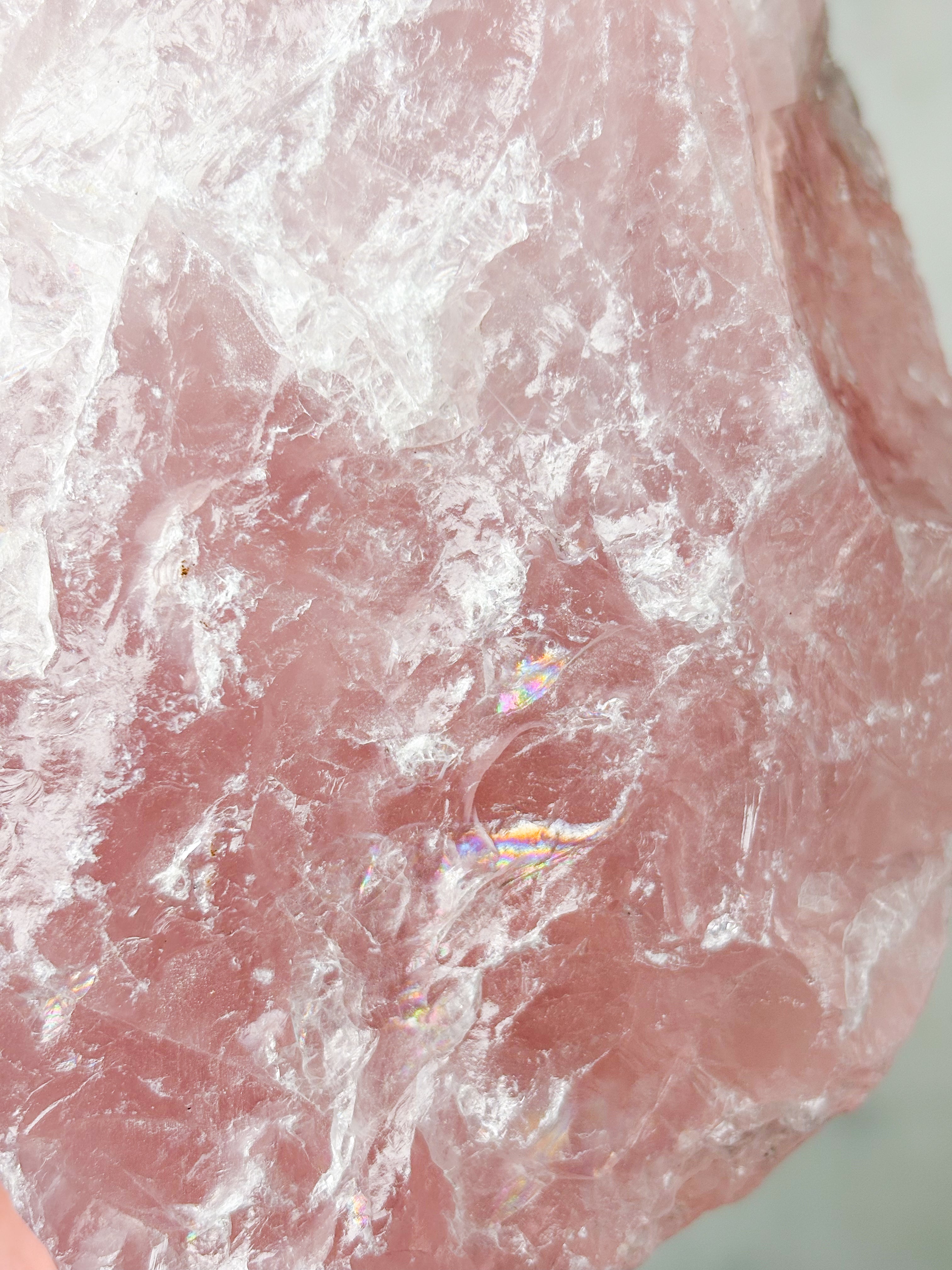 Kæmpe Rosakvarts Rå (Nr. 1)