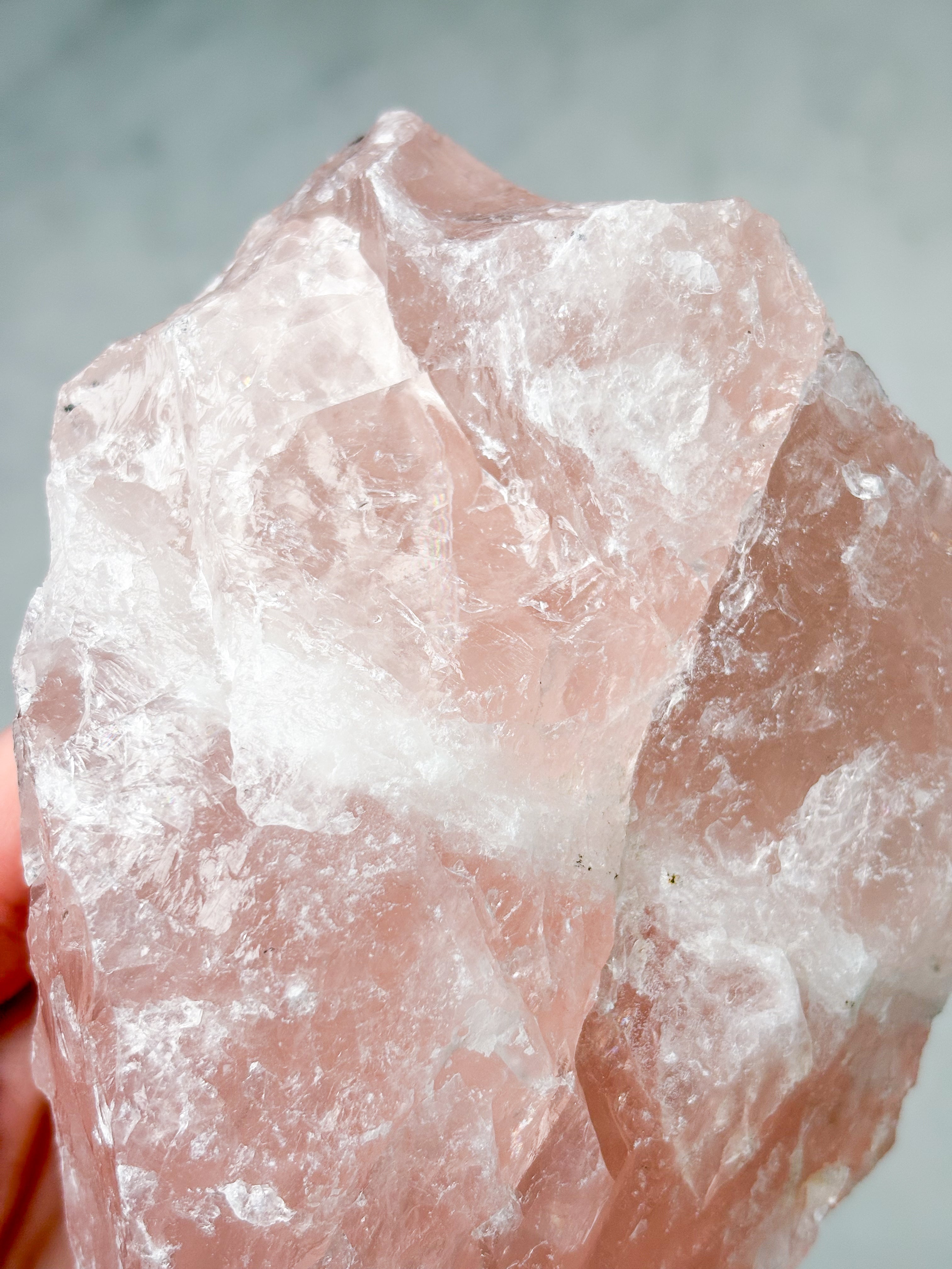 Kæmpe Rosakvarts Rå (Nr. 3)