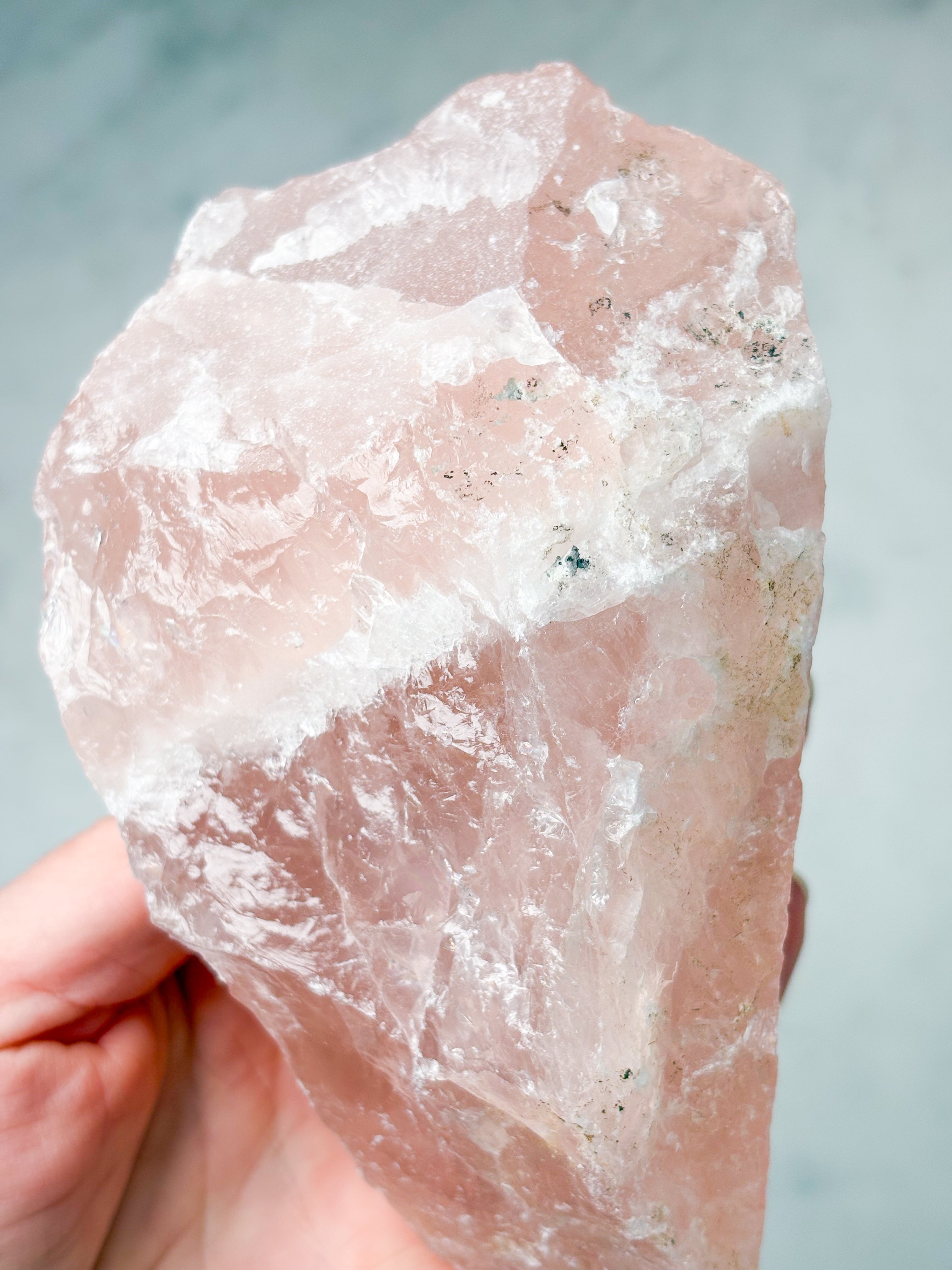 Kæmpe Rosakvarts Rå (Nr. 3)