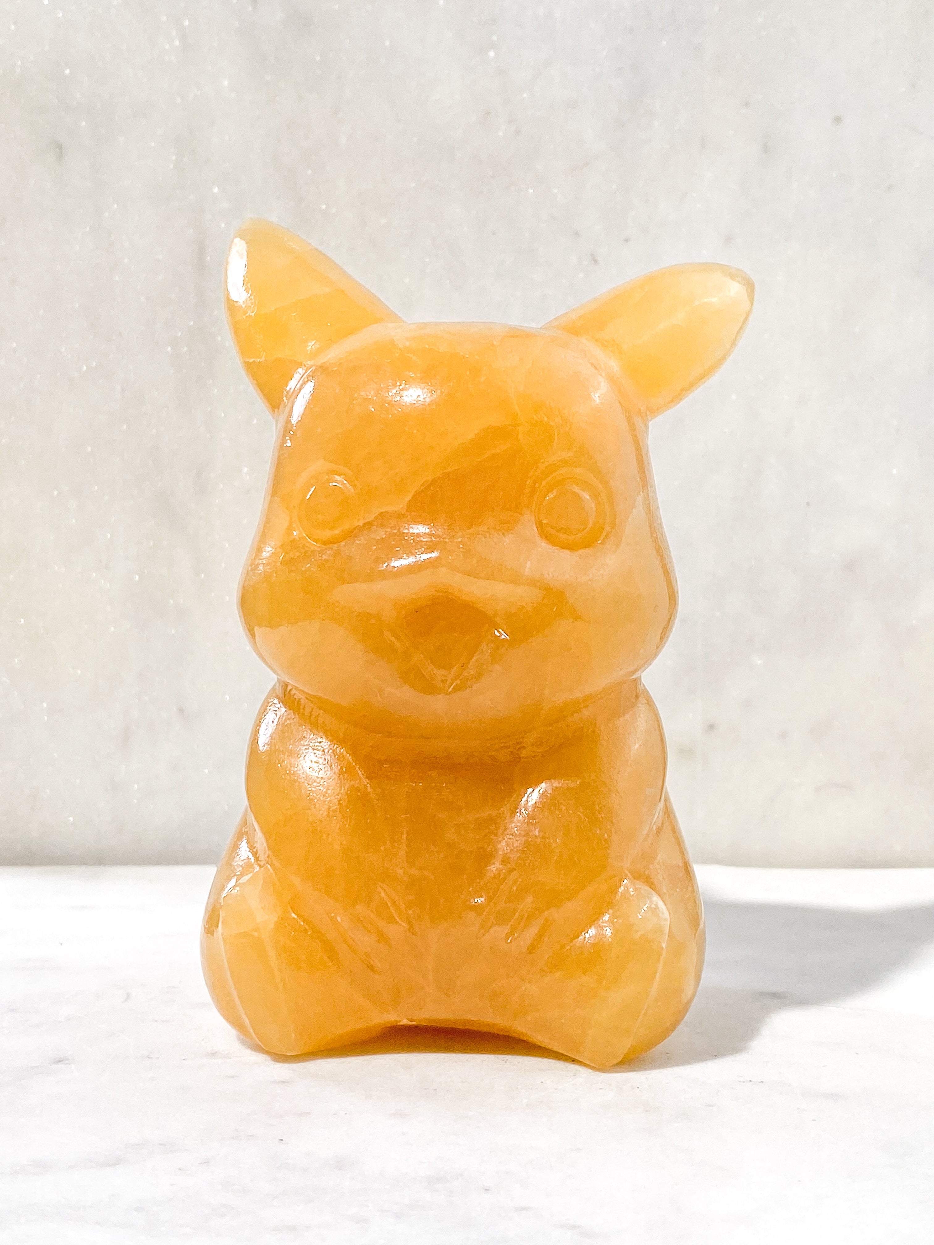 Stor Orange Calcit Pikachu