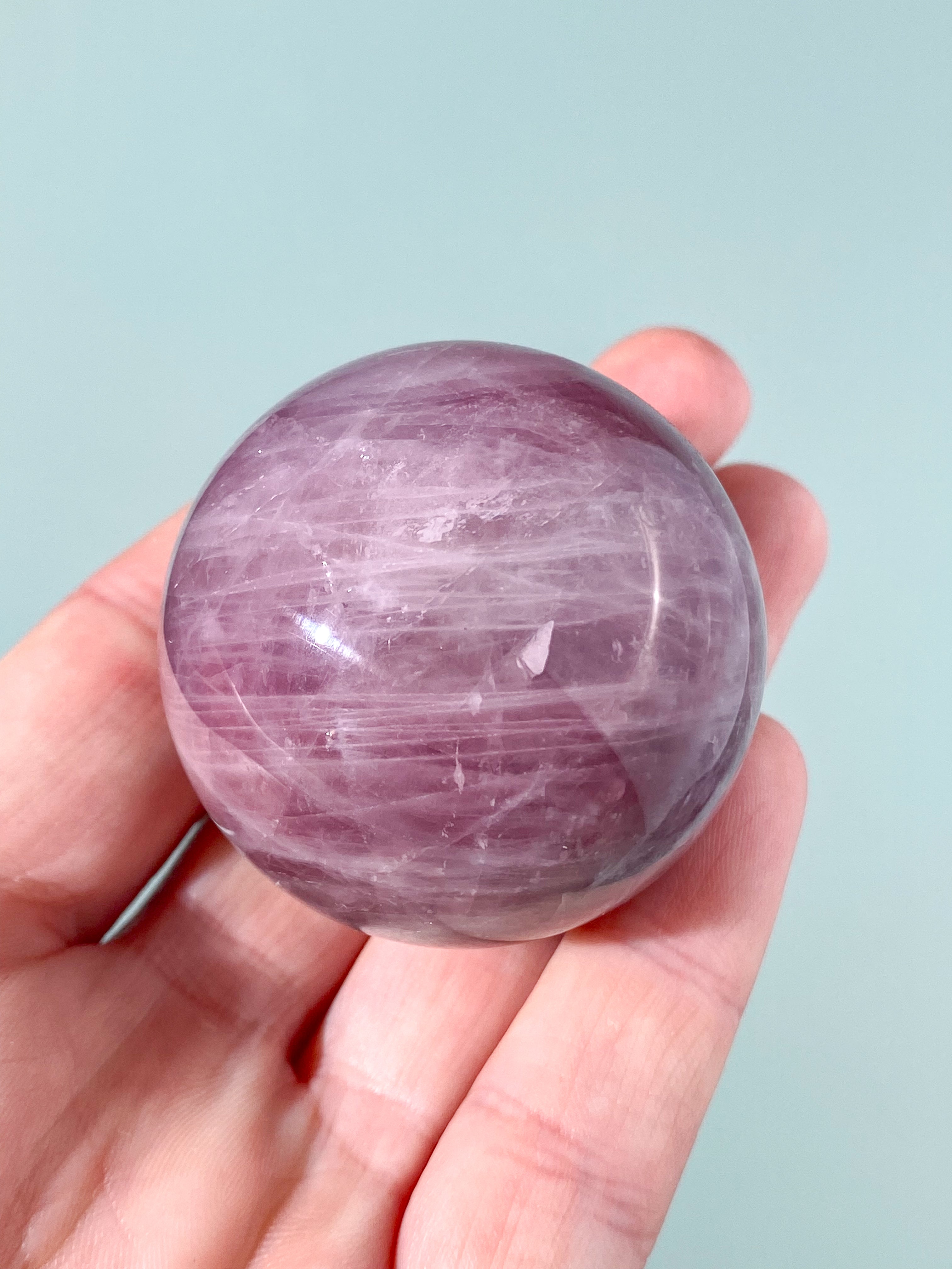 Lavendel Rosakvarts Kugle (Nr. 2)
