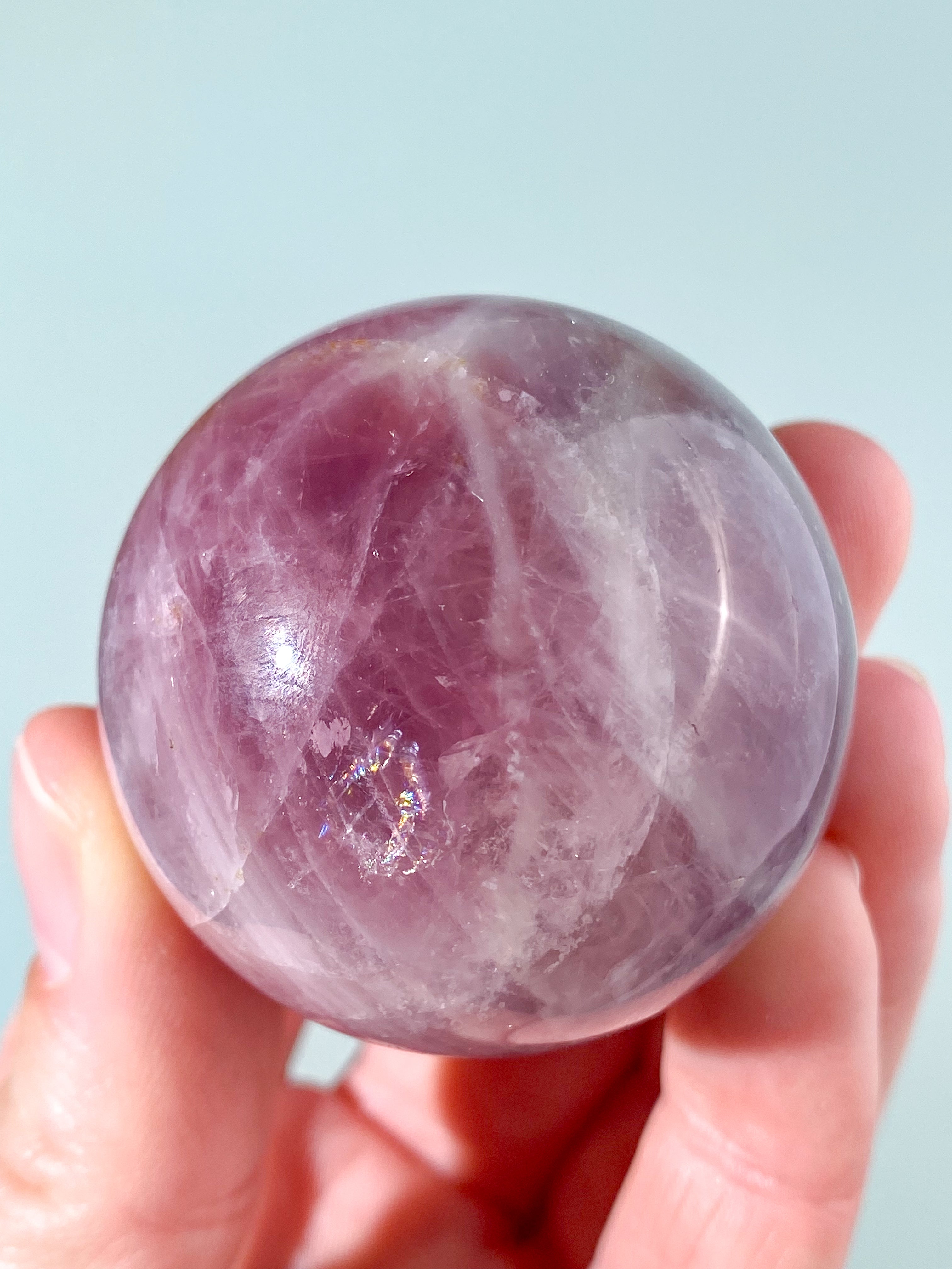 Lavendel Rosakvarts Kugle (Nr. 2)