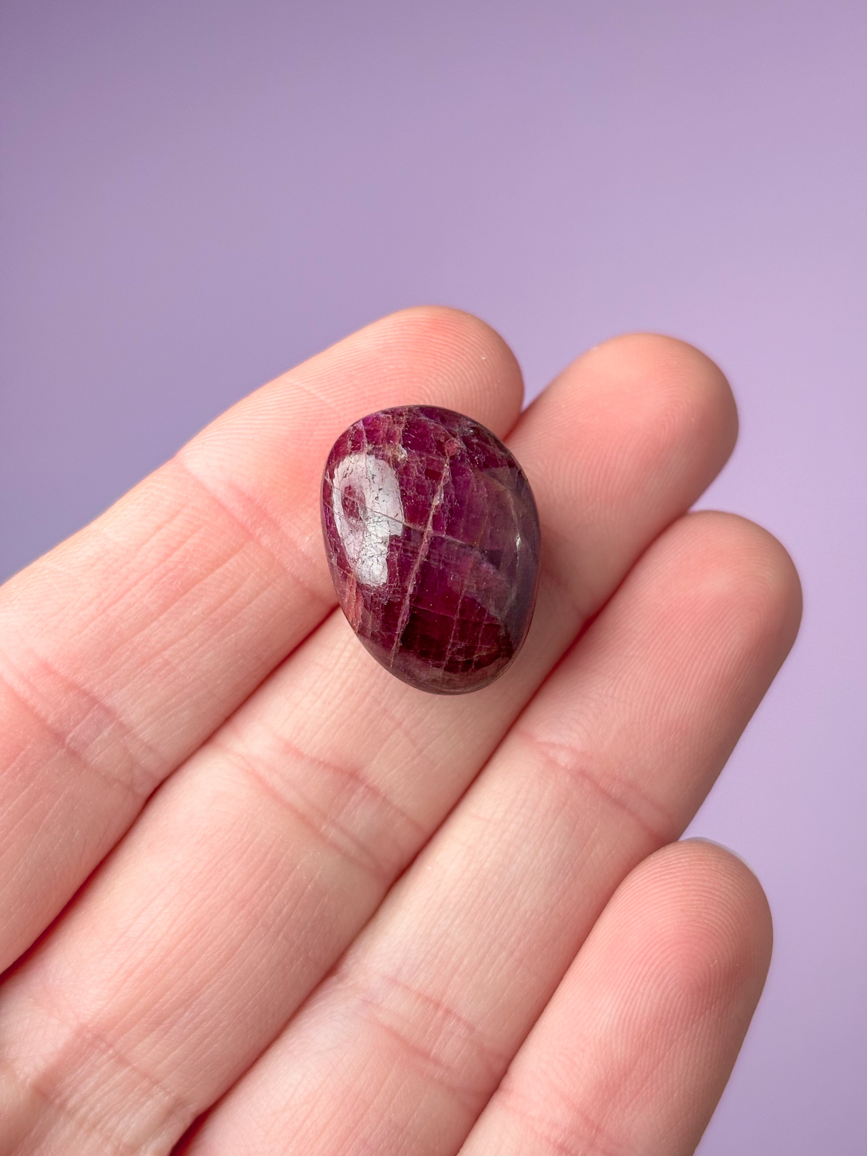 Rød Rubin Poleret (Nr. 2) Eksklusiv Kvalitet