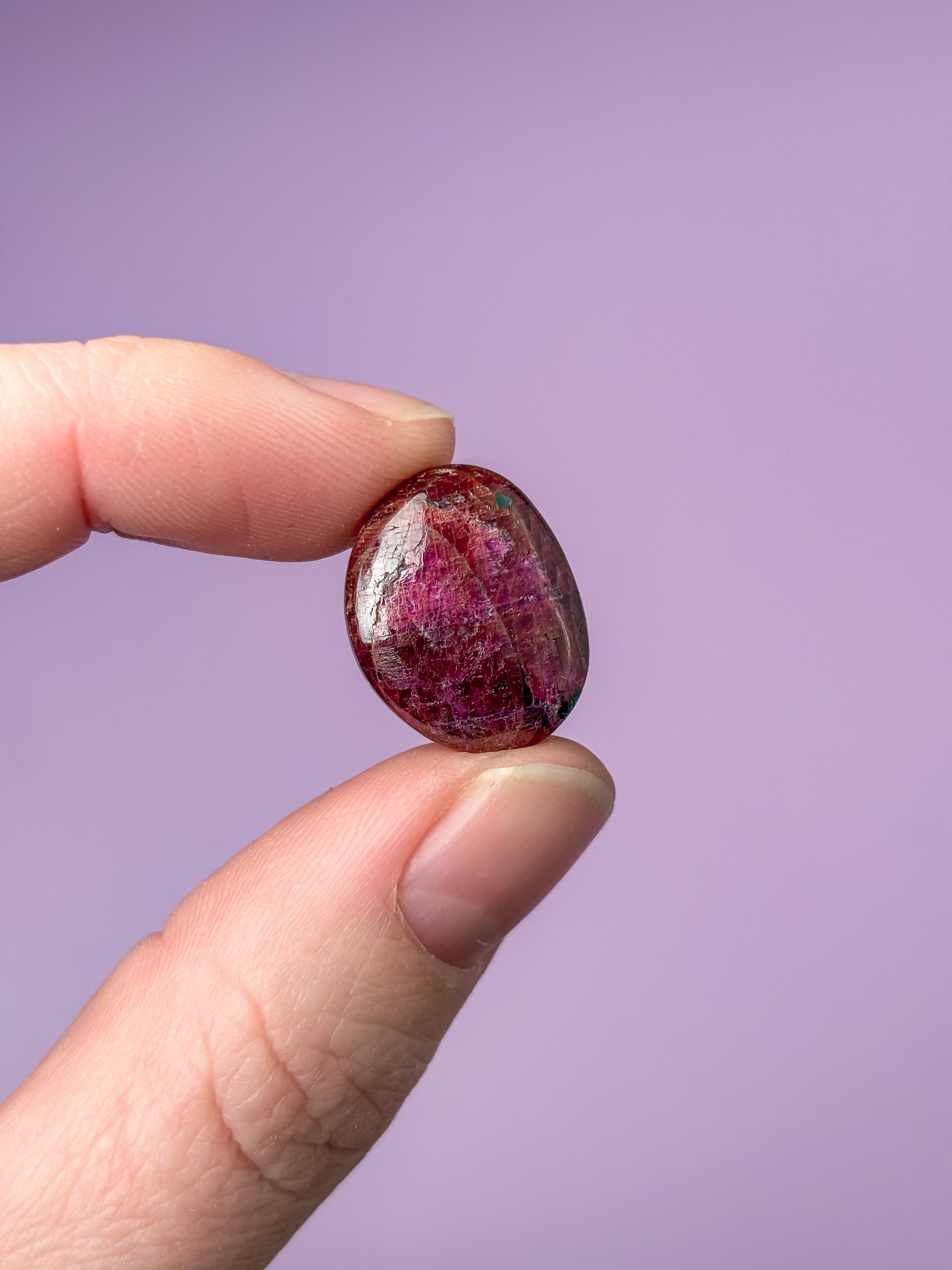 Rød Rubin Poleret (Nr. 5) Eksklusiv Kvalitet