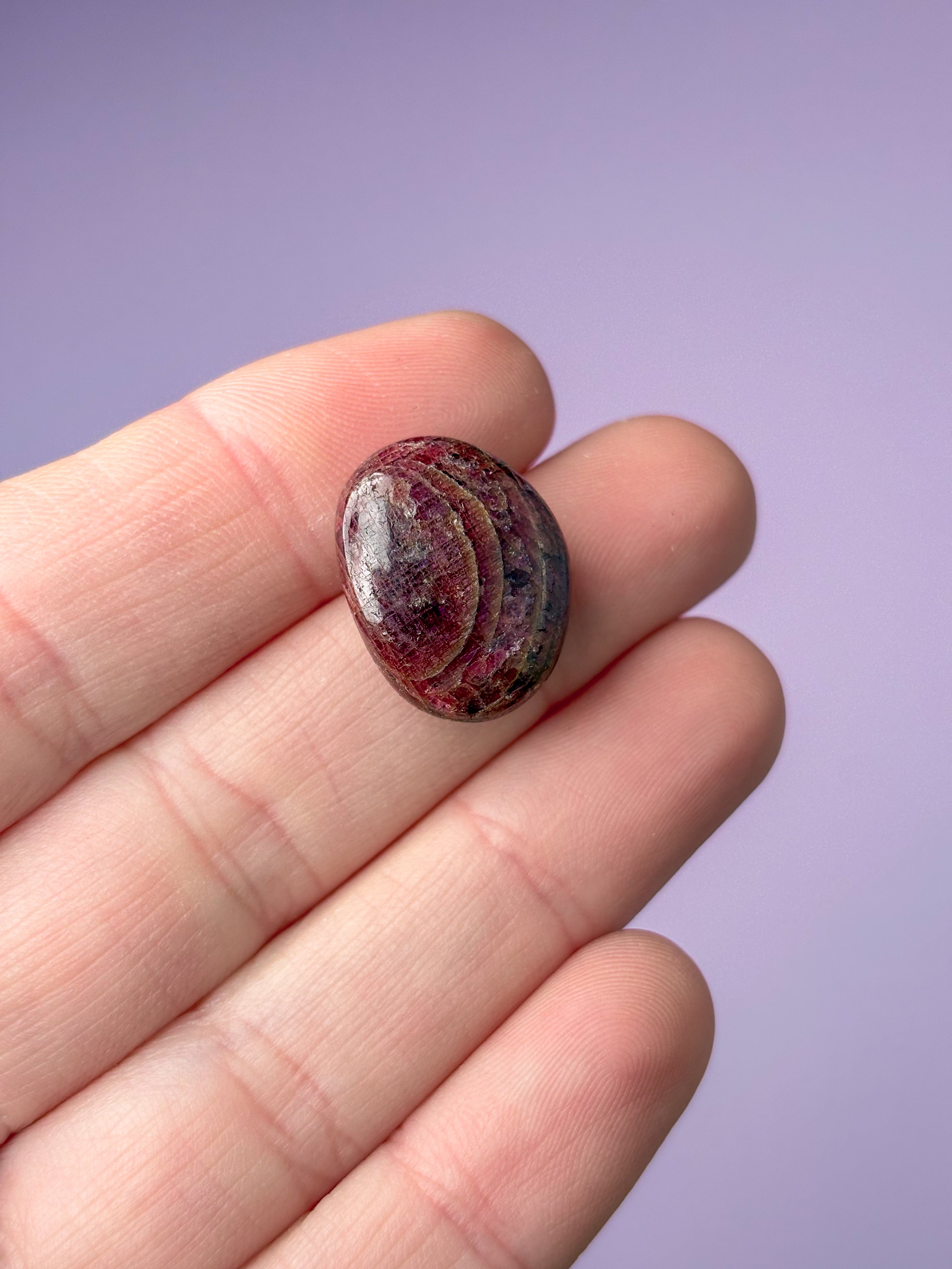 Rød Rubin Poleret (Nr. 5) Eksklusiv Kvalitet