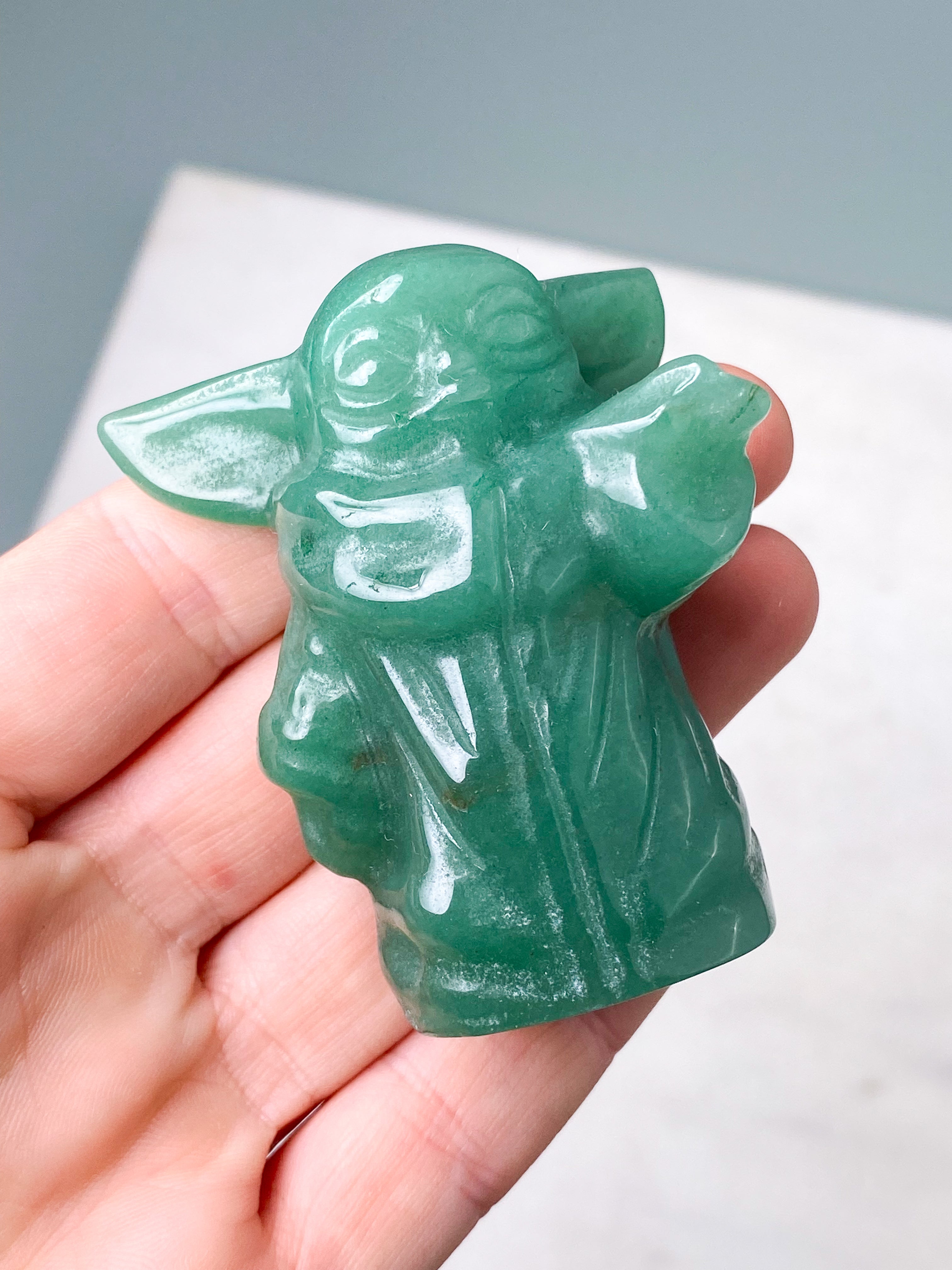 Grøn Aventurin Yoda