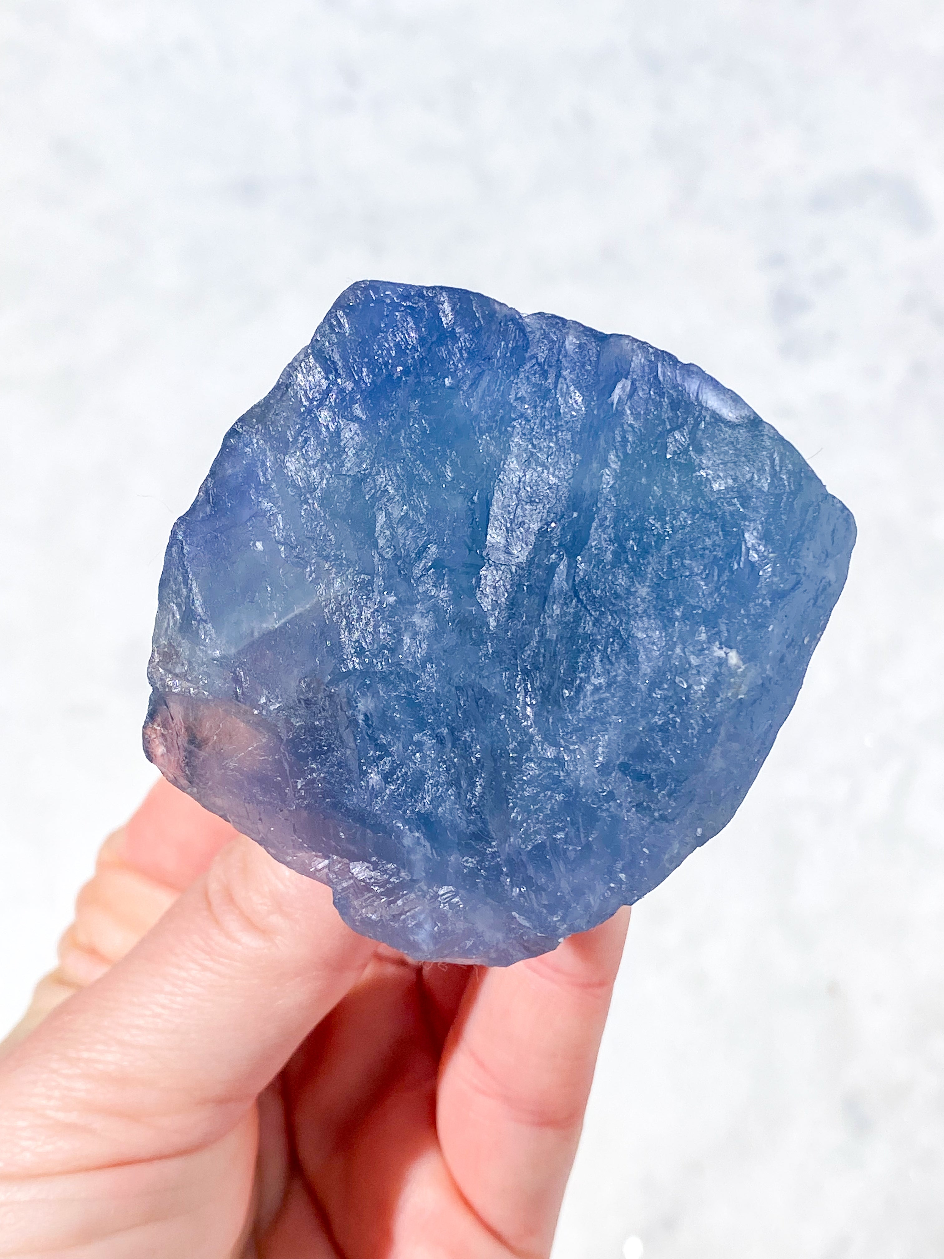 Blå Fluorit Rå (Nr. 1)