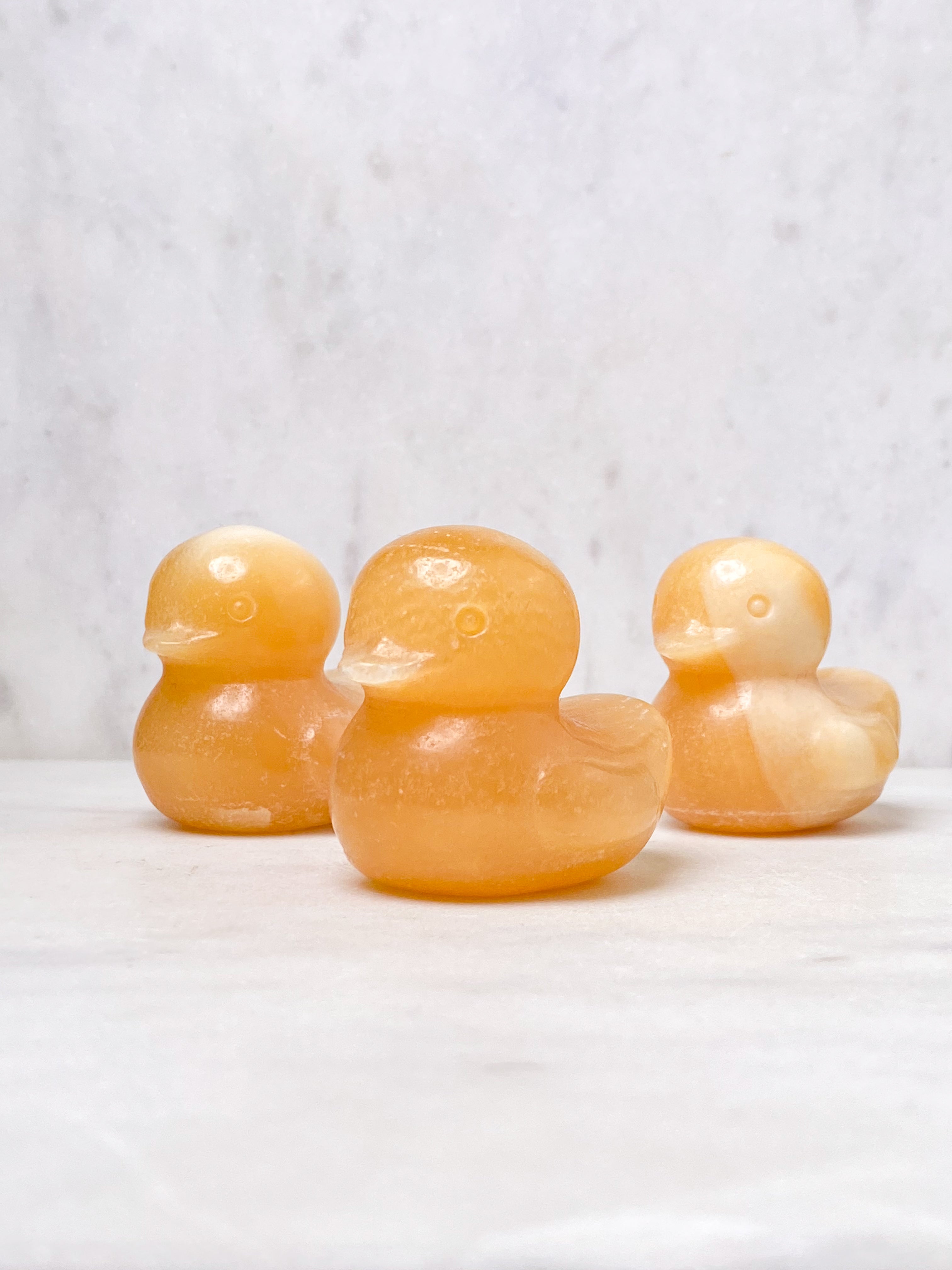 Orange Calcite Pumpkin w. Ribbon