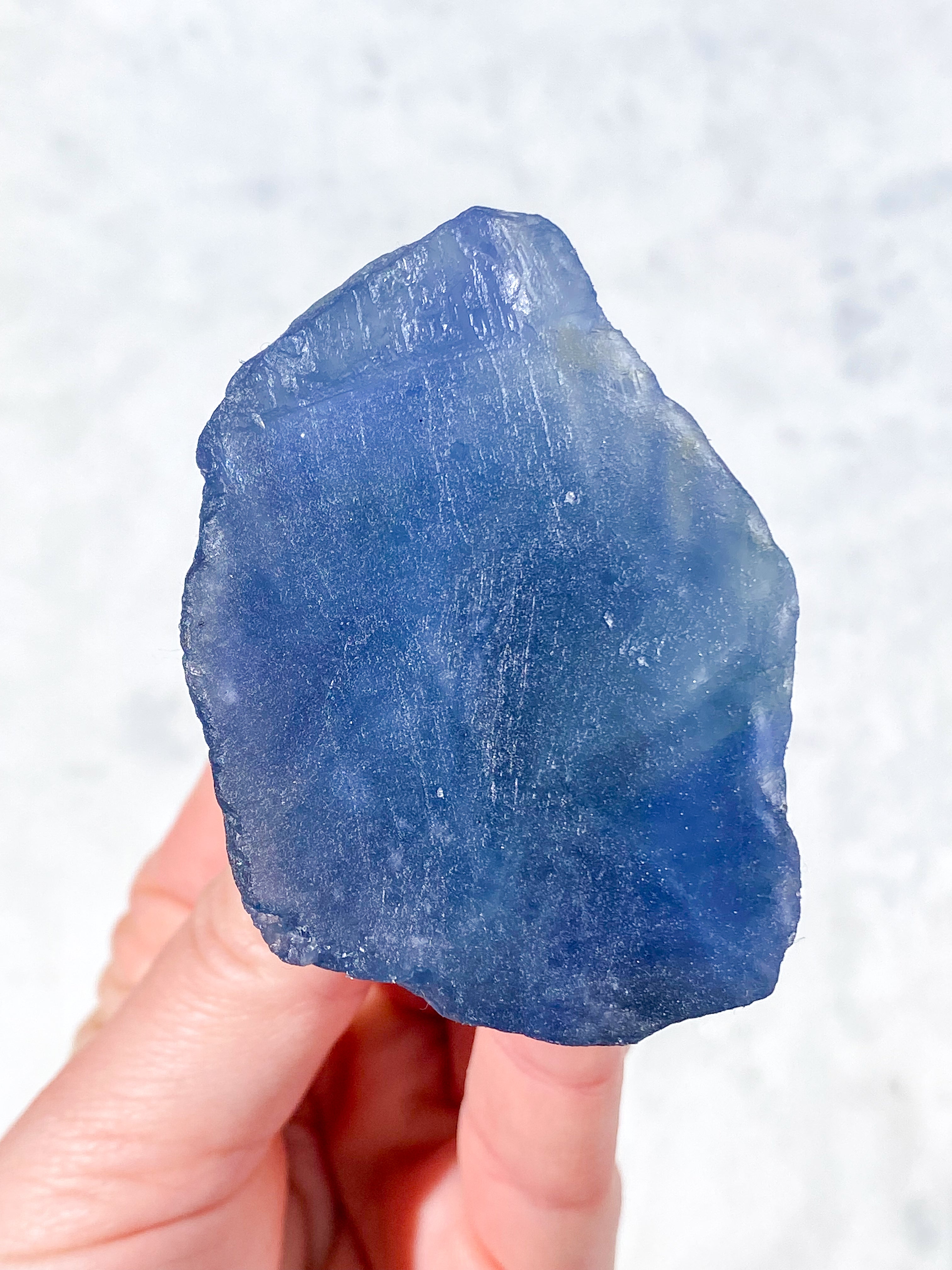 Blå Fluorit Rå (Nr. 2)