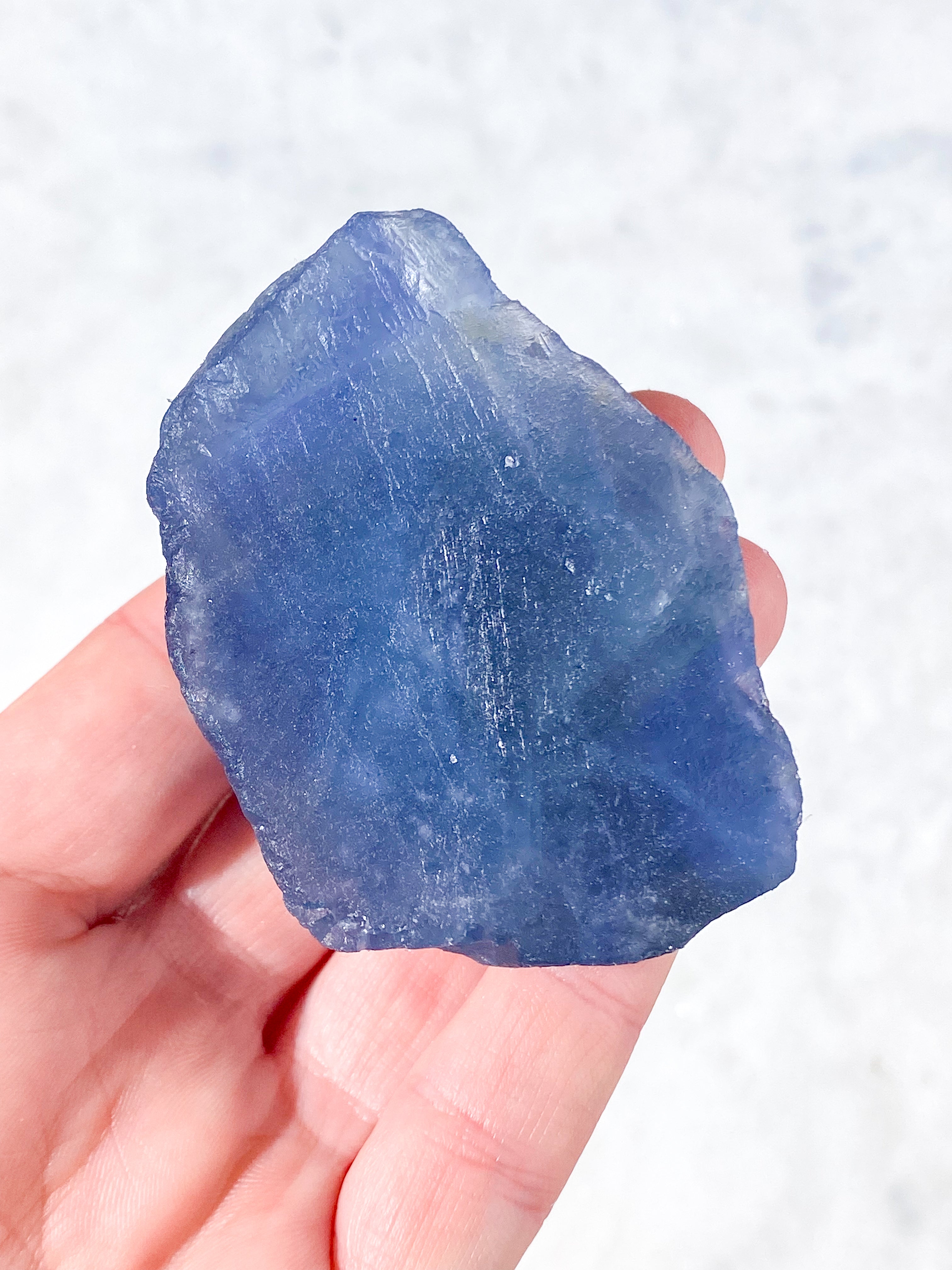 Blå Fluorit Rå (Nr. 2)