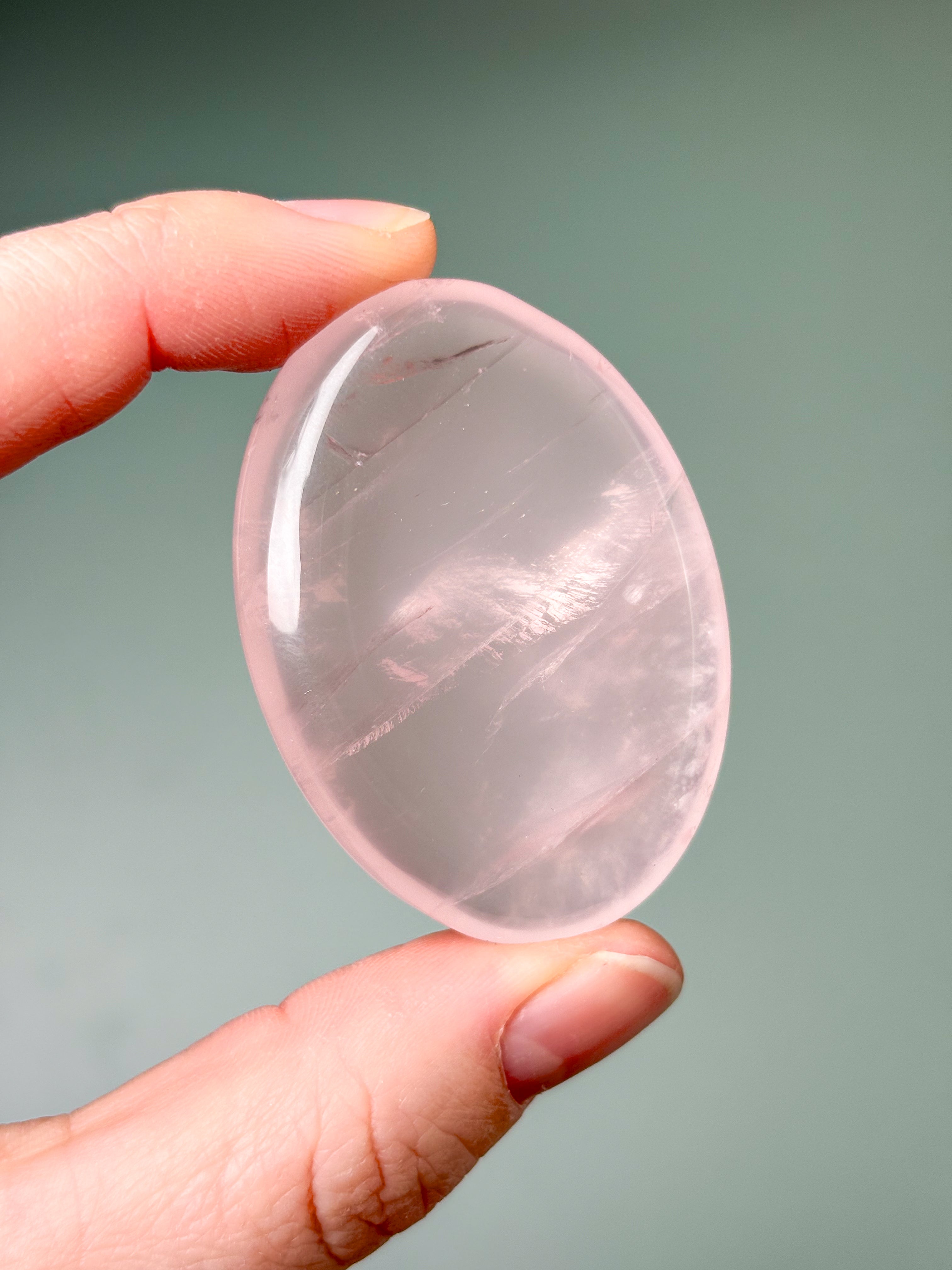 Rosakvarts Palmstone (Nr. 16) Eksklusiv Kvalitet