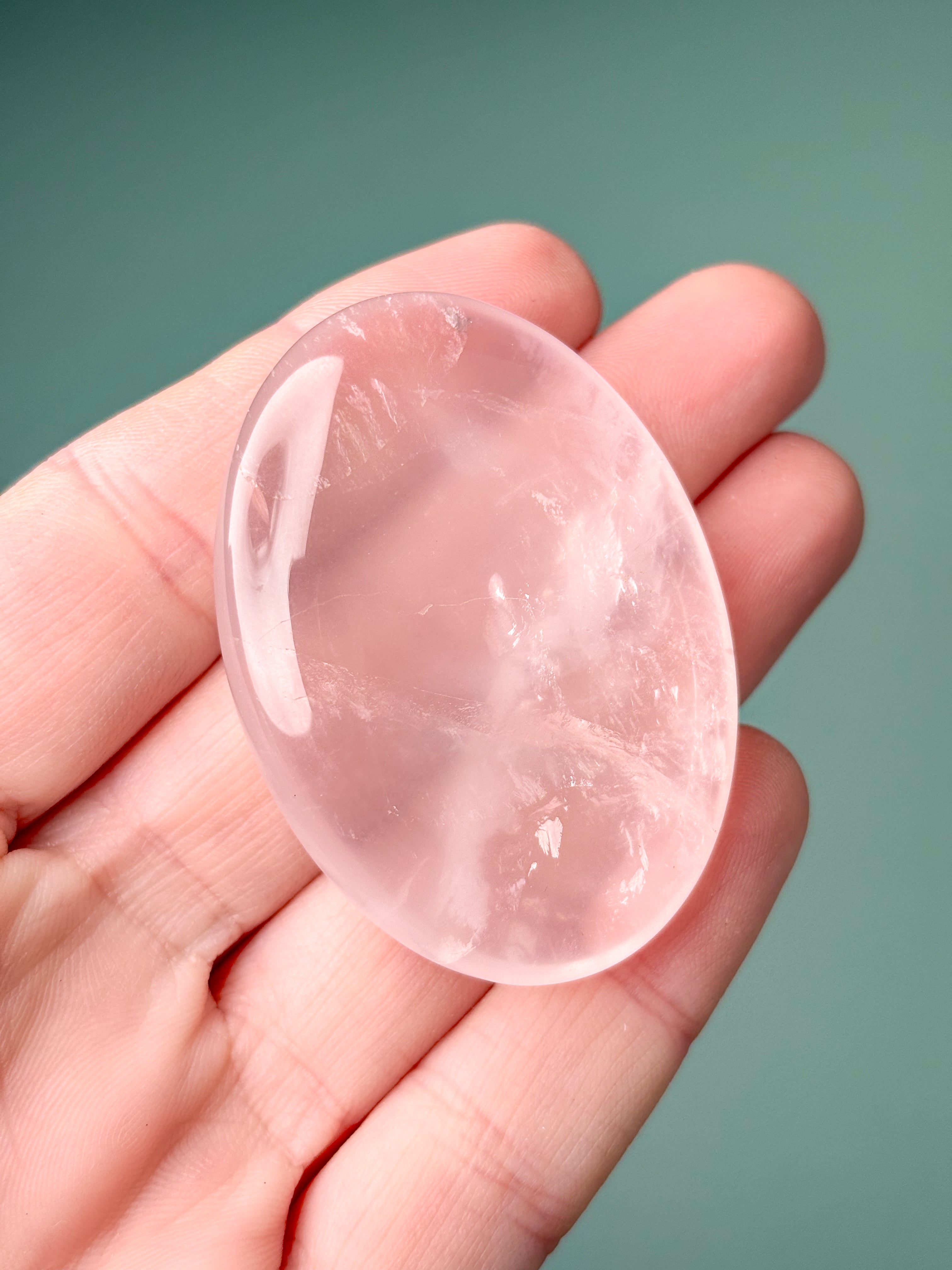 Rosakvarts Palmstone (Nr. 18) Eksklusiv Kvalitet