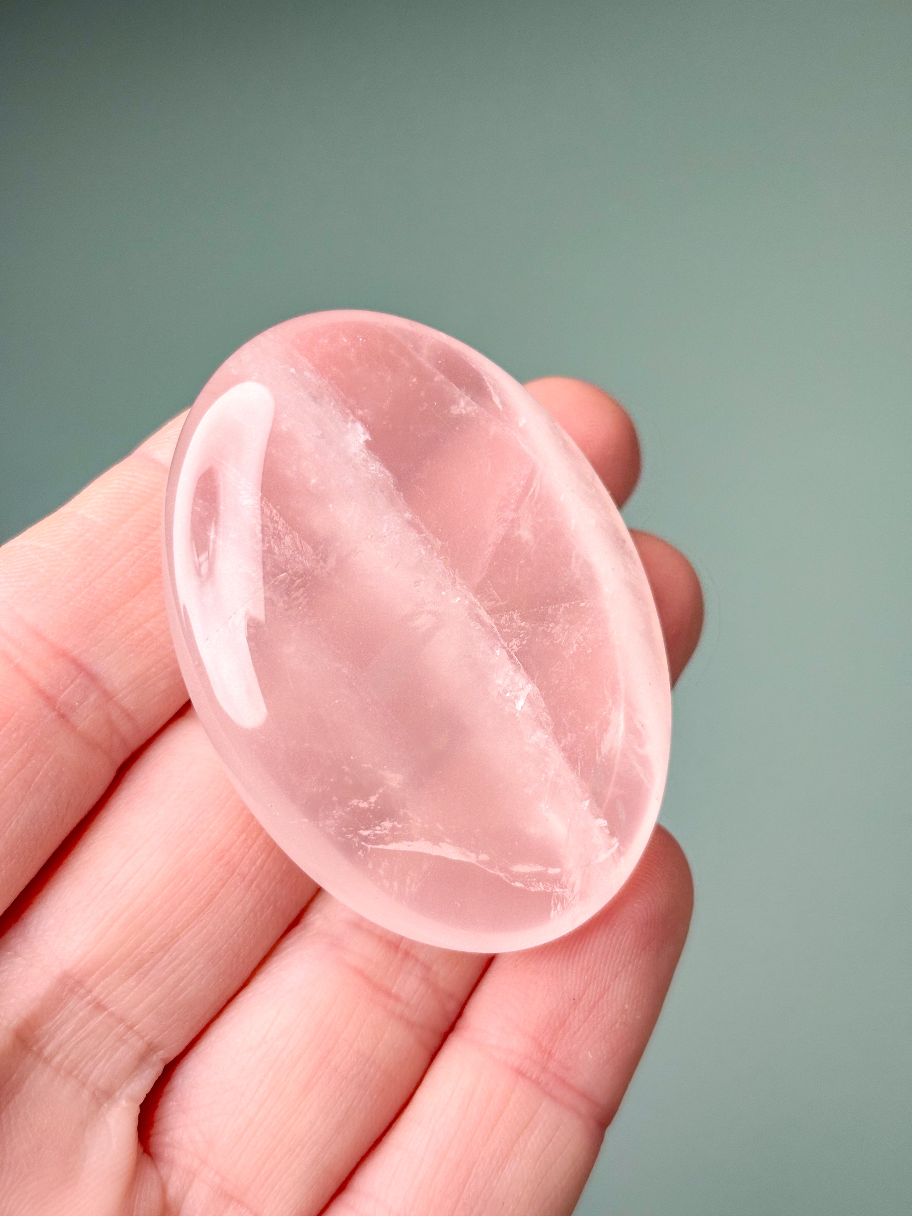Rosakvarts Palmstone (Nr. 21) Eksklusiv Kvalitet