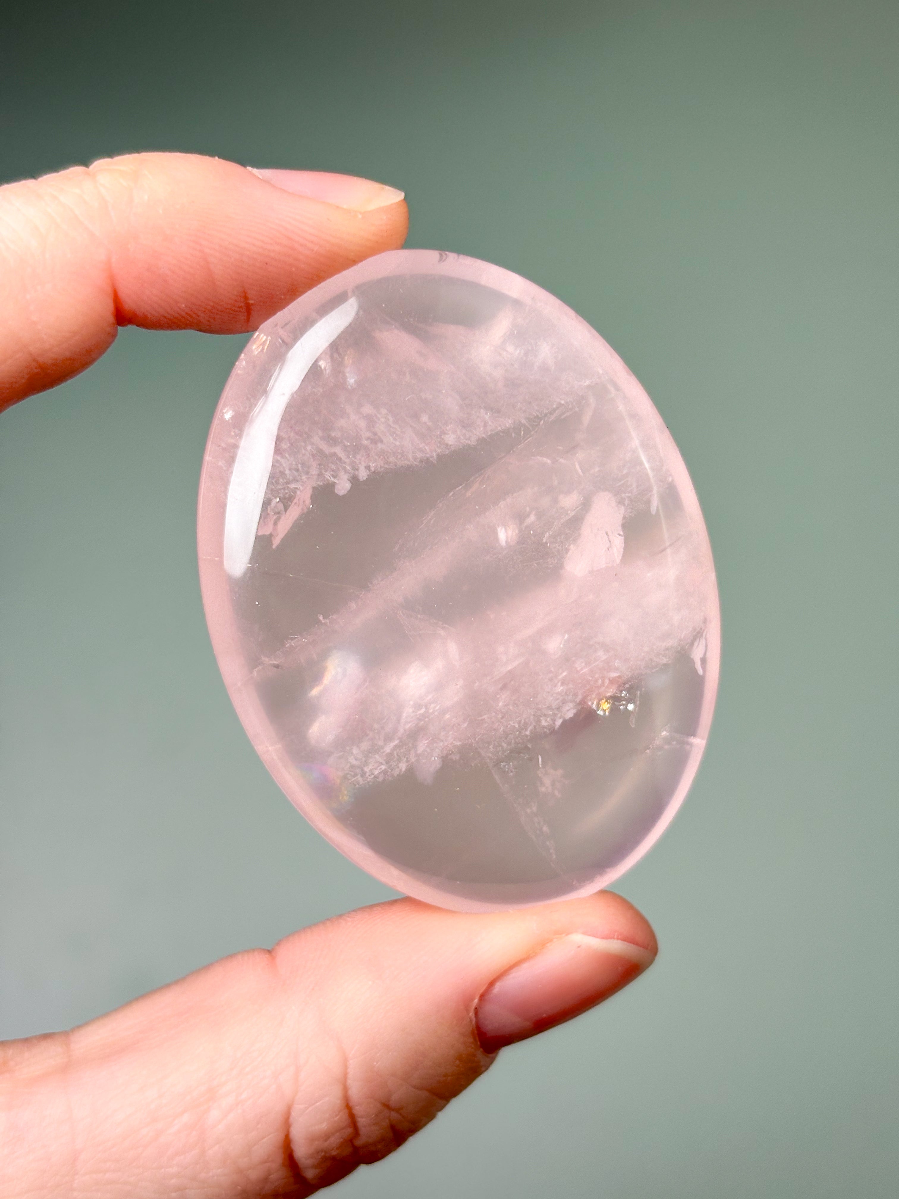 Rosakvarts Palmstone (Nr. 25) Eksklusiv Kvalitet