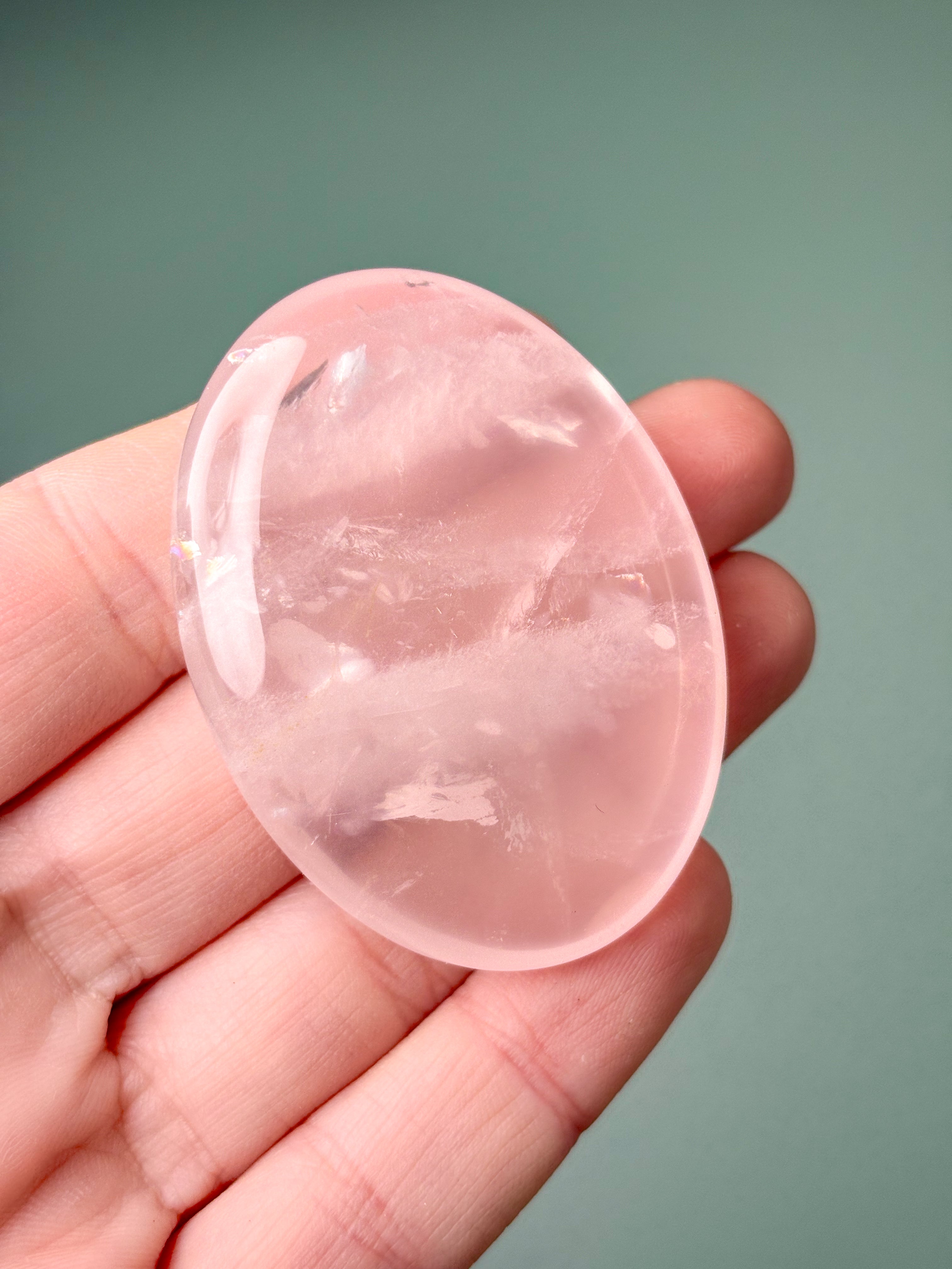 Rosakvarts Palmstone (Nr. 25) Eksklusiv Kvalitet