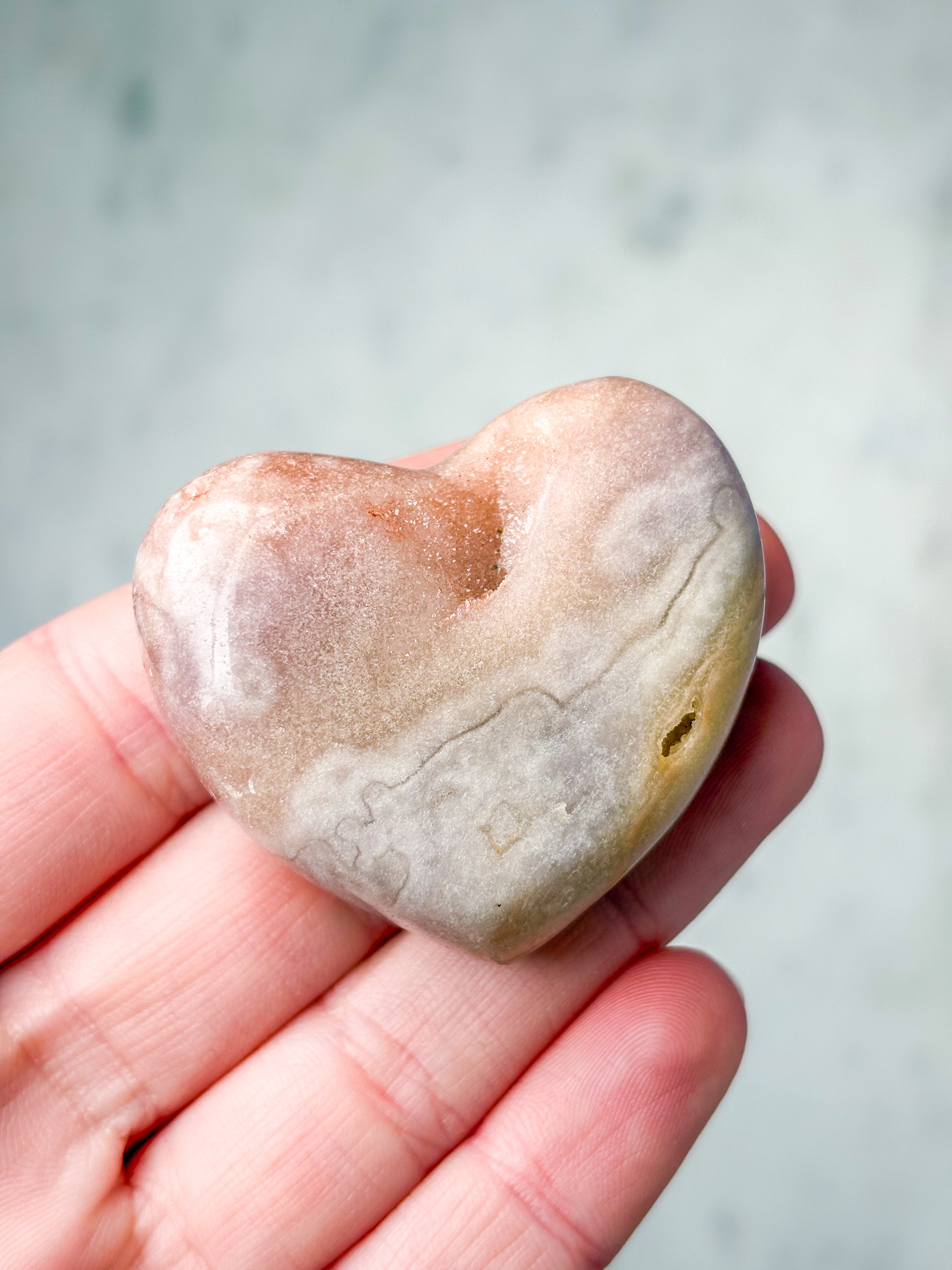 Pink Ametyst Hjerte (Nr. 9)