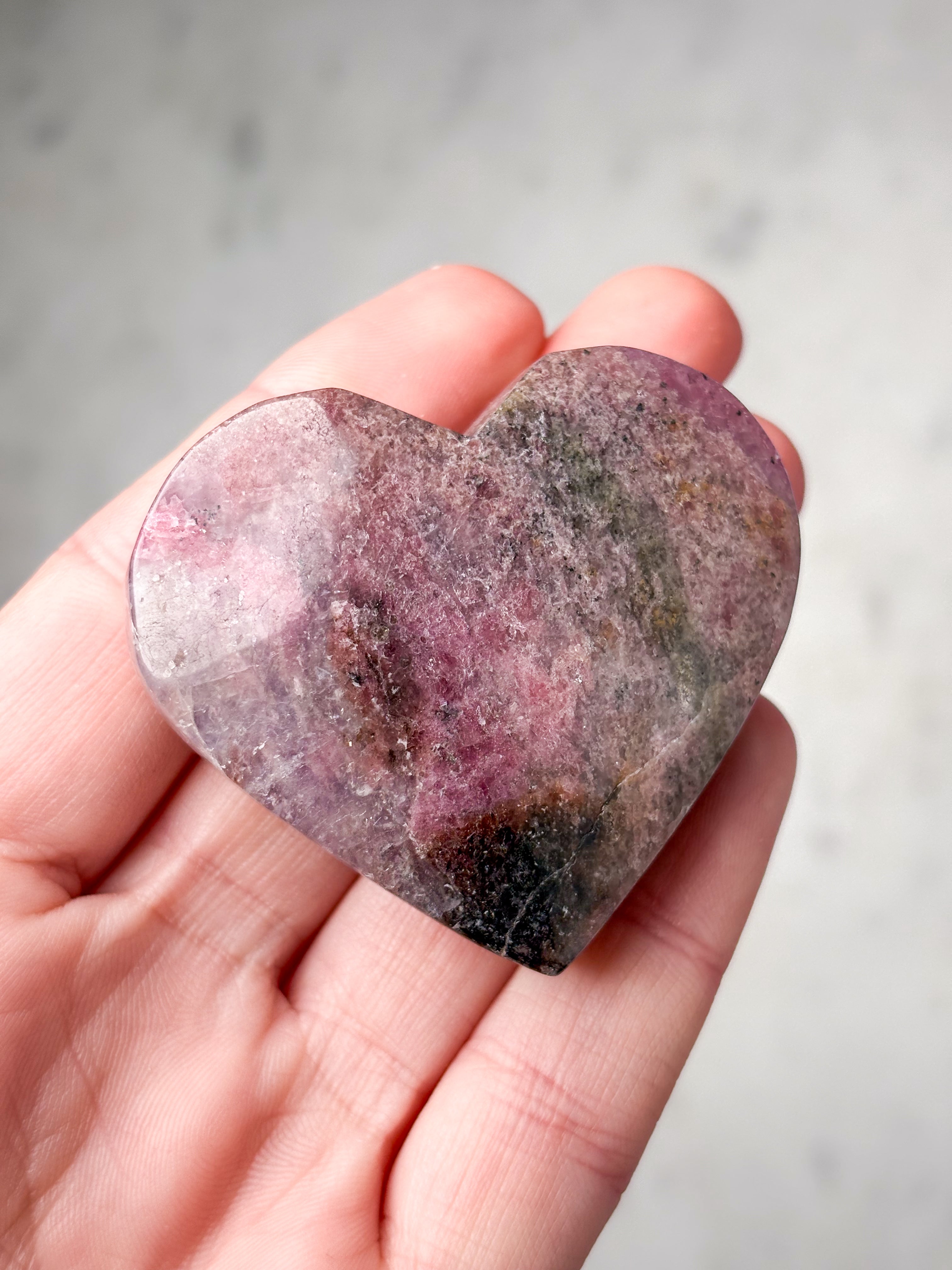 Rhodonitkvartshjärta (nr 2)