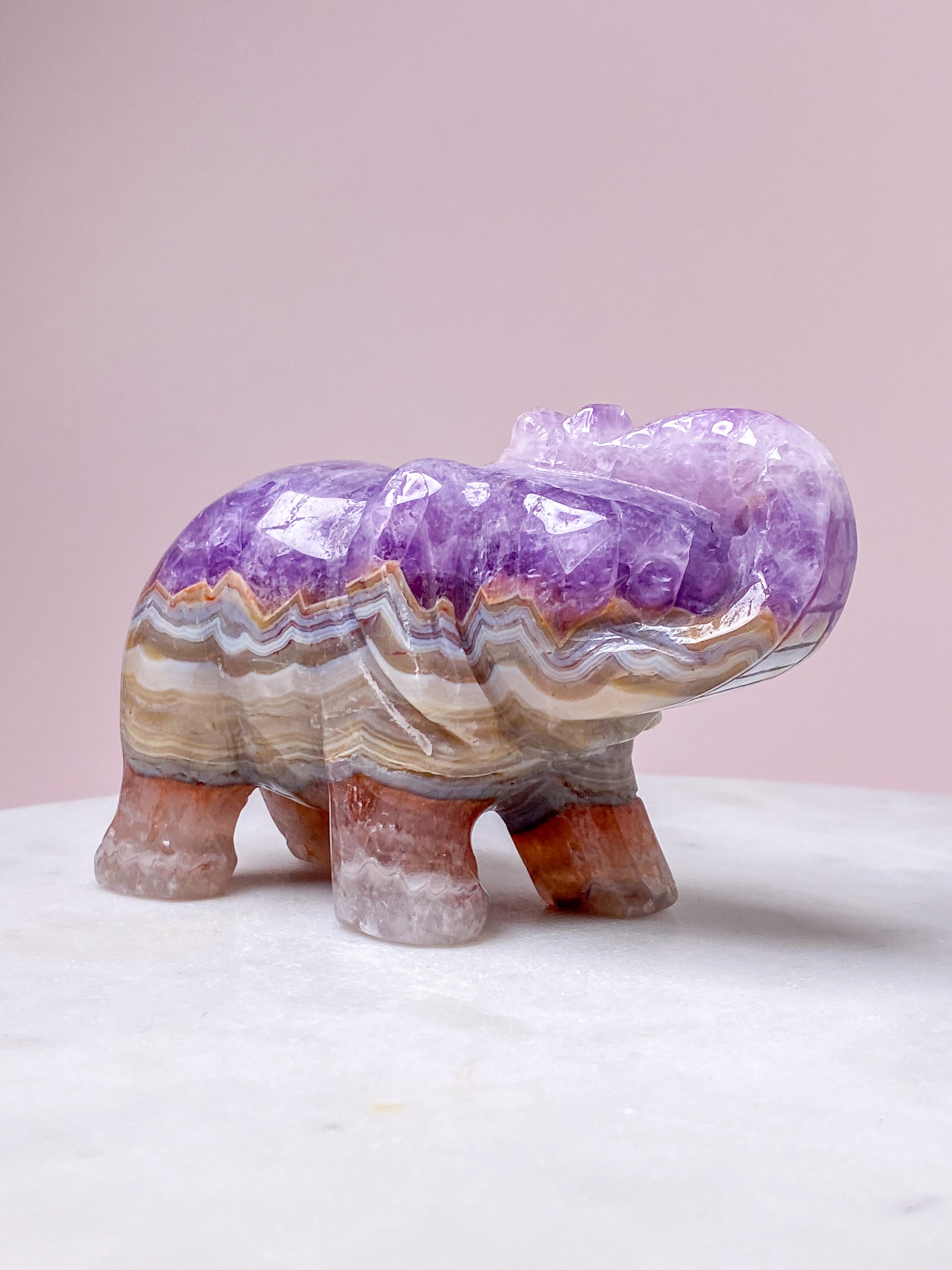 Mexico Agat & Ametyst Elefant (Nr. 1)