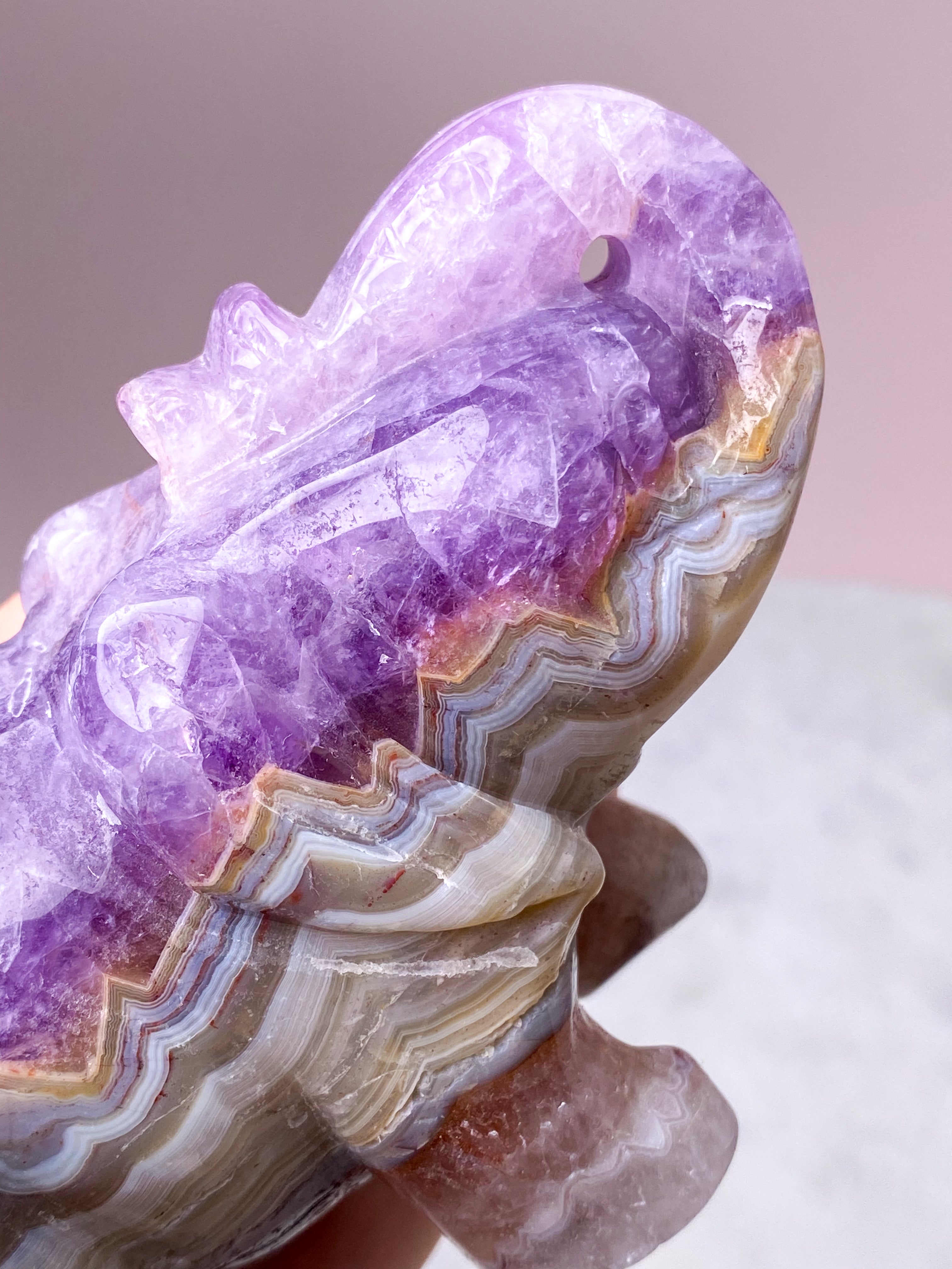 Mexico Agat & Ametyst Elefant (Nr. 1)