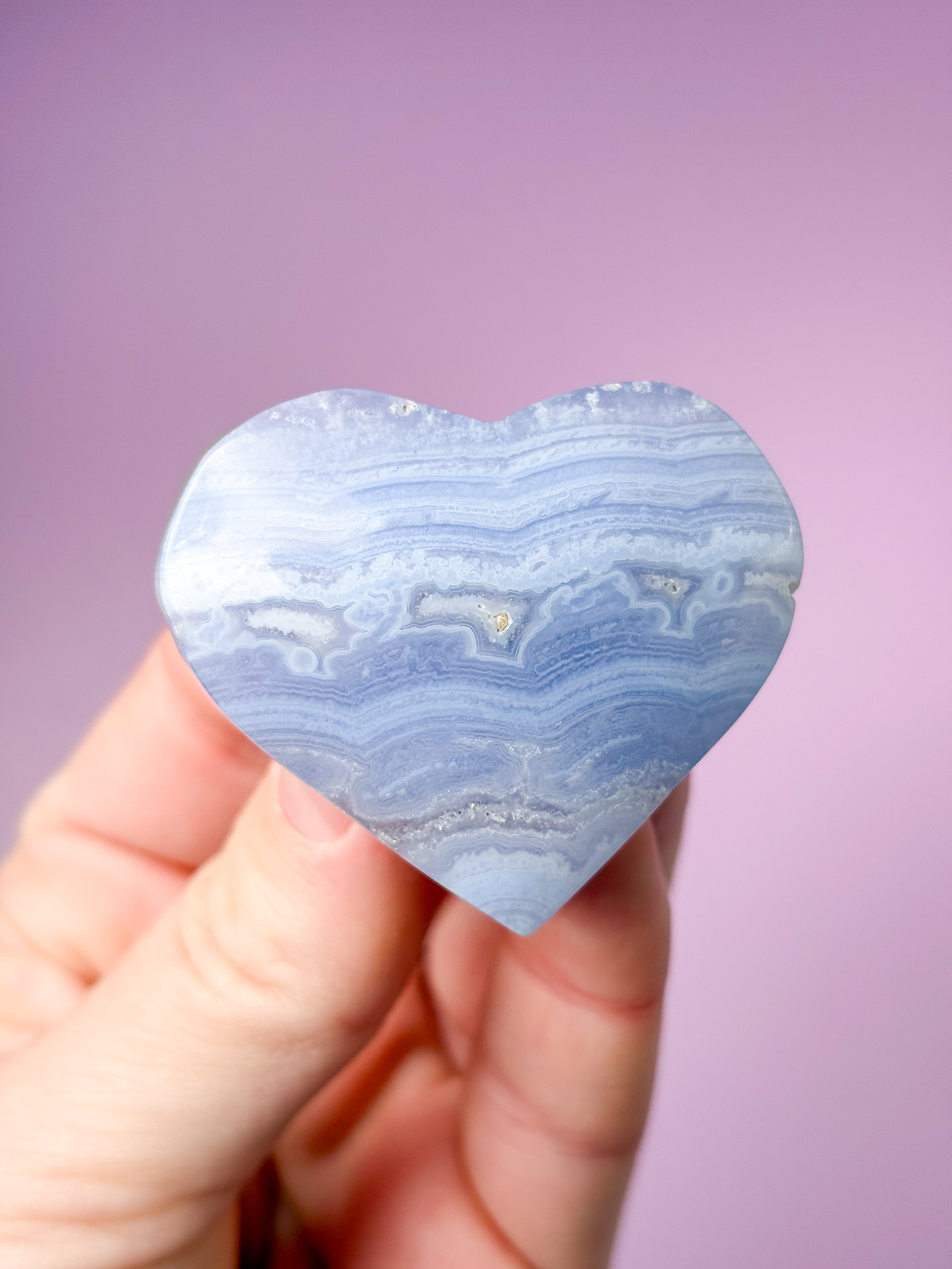 Blonde Agat Hjerte (Nr. 1)