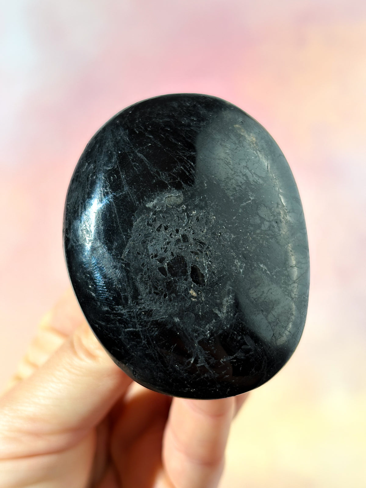 Sort Turmalin Palmstone (Nr. 5)