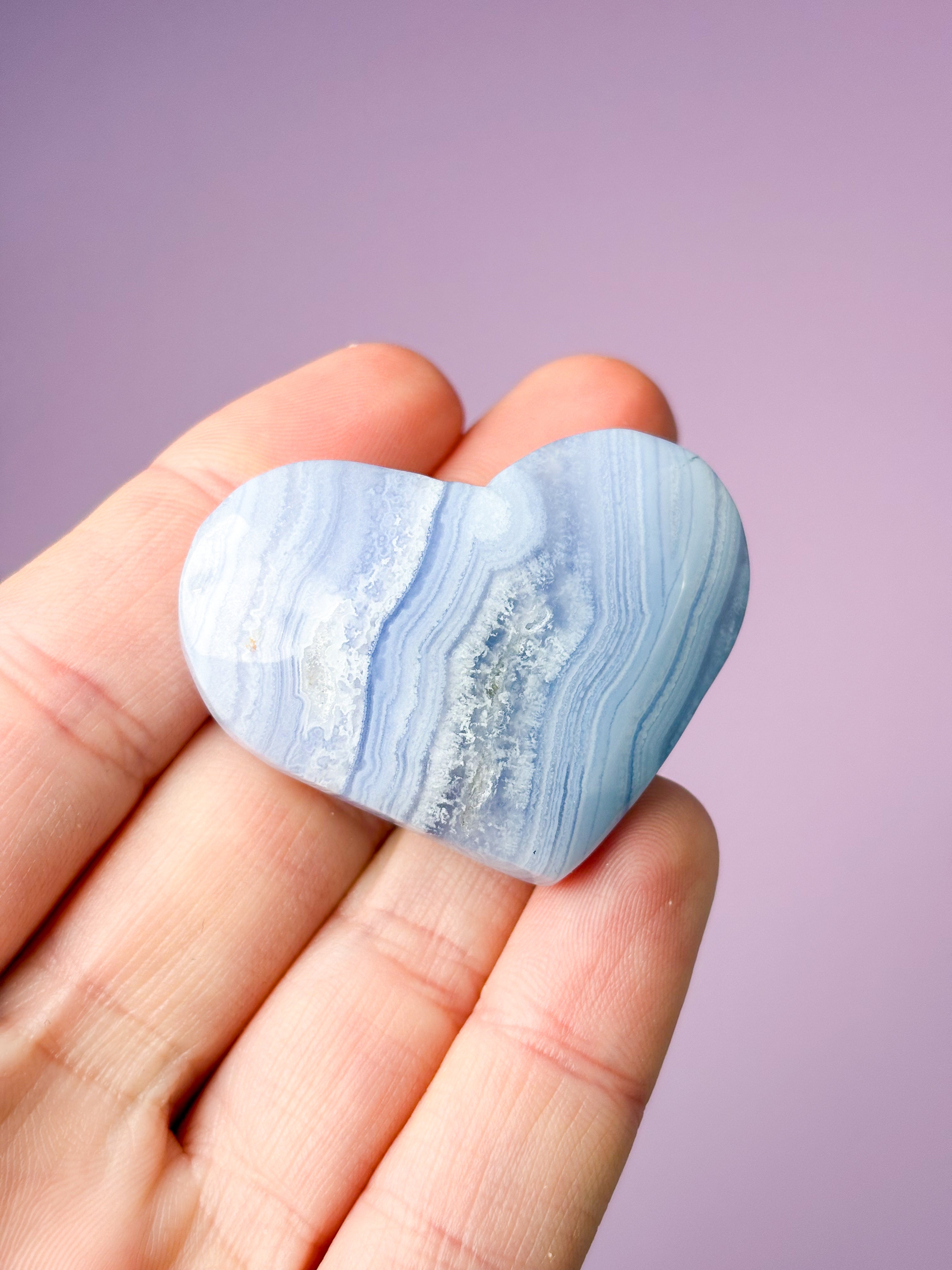 Blonde Agat Hjerte (Nr. 3)